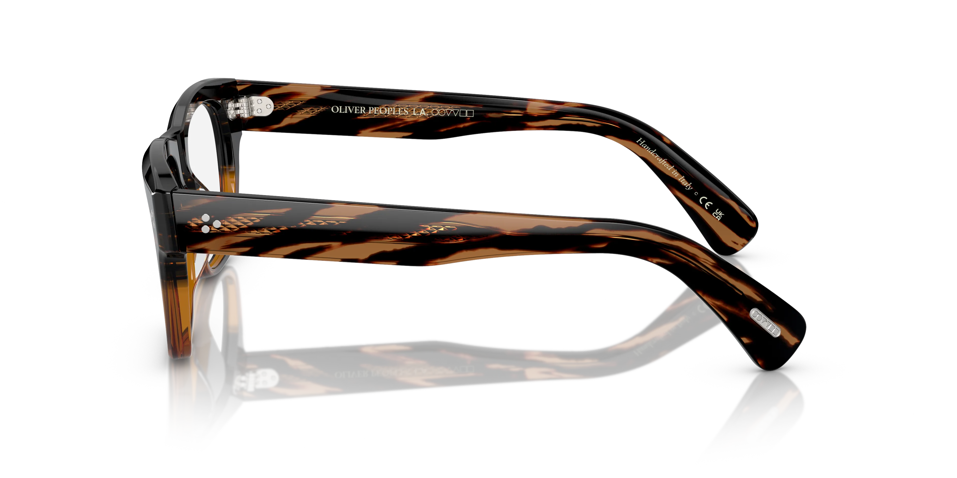 Oliver Peoples OV5524U BIRELL 1001 Montature da vista Acetato Marrone Trasparente Pillow Normale - immagine 4