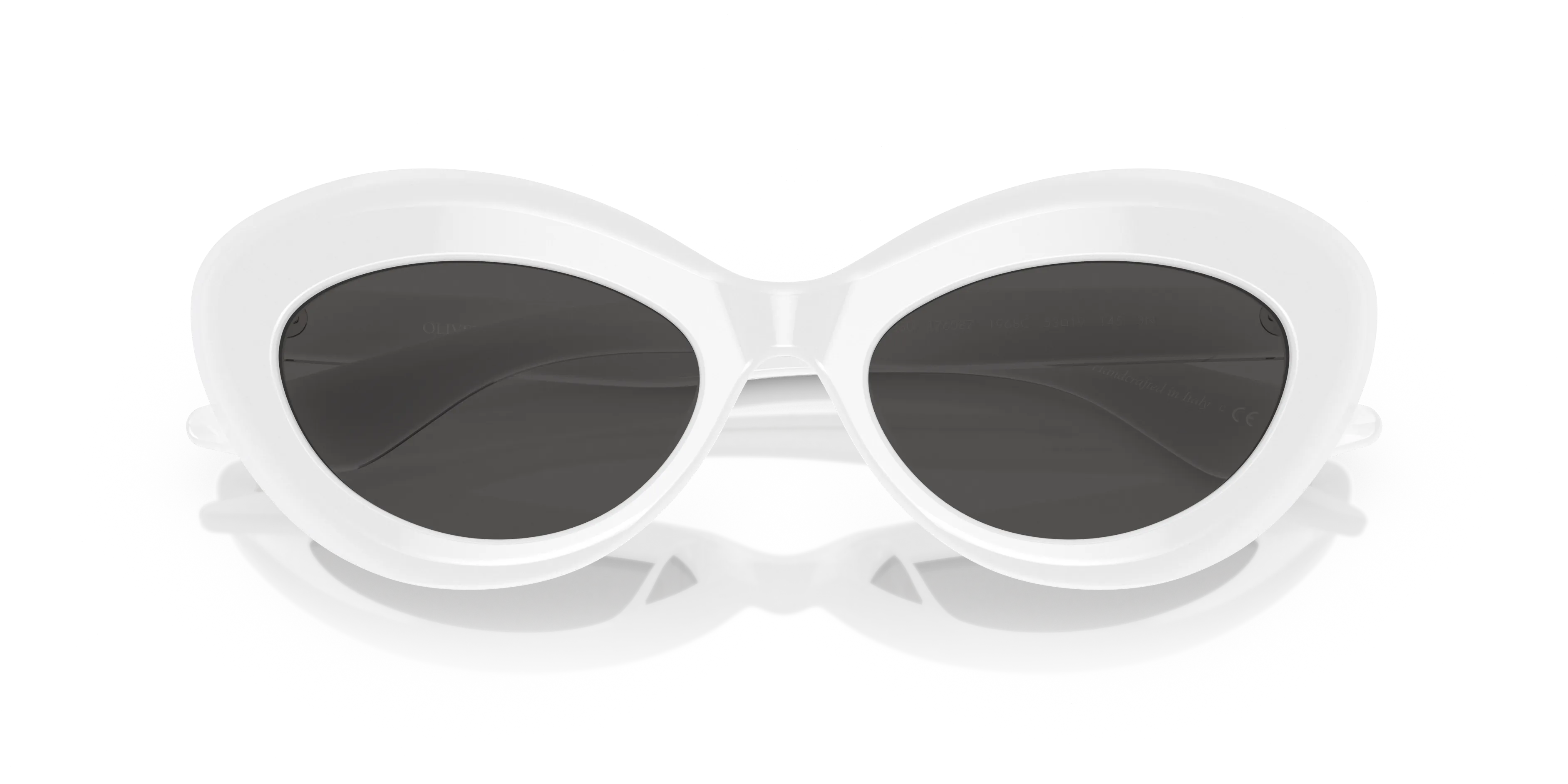 Oliver Peoples OV5523SU 1968C 176087 Occhiali da sole Acetato Bianco Grigio Squadrata Normale - immagine 2
