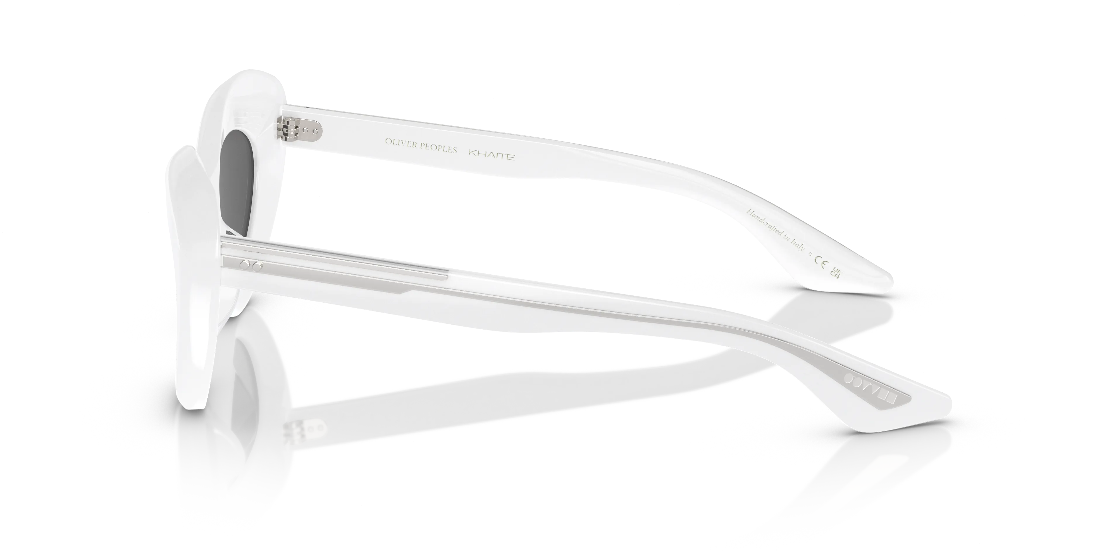 Oliver Peoples OV5523SU 1968C 176087 Occhiali da sole Acetato Bianco Grigio Squadrata Normale - immagine 4
