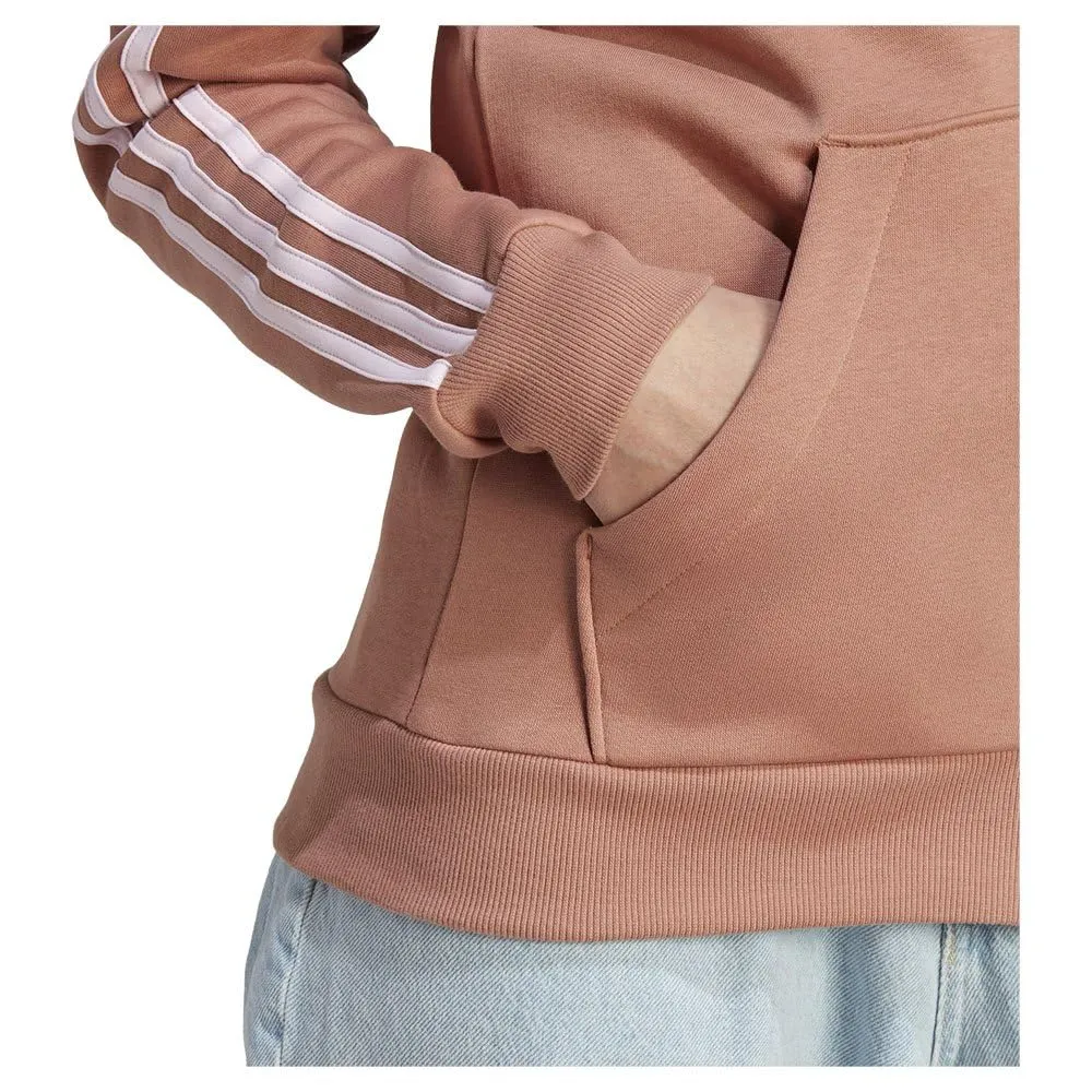 adidas Women's Essentials 3-Stripes Full-Zip Fleece Hoodie Clay Strata/Clear Pink XXS XXS - immagine 5