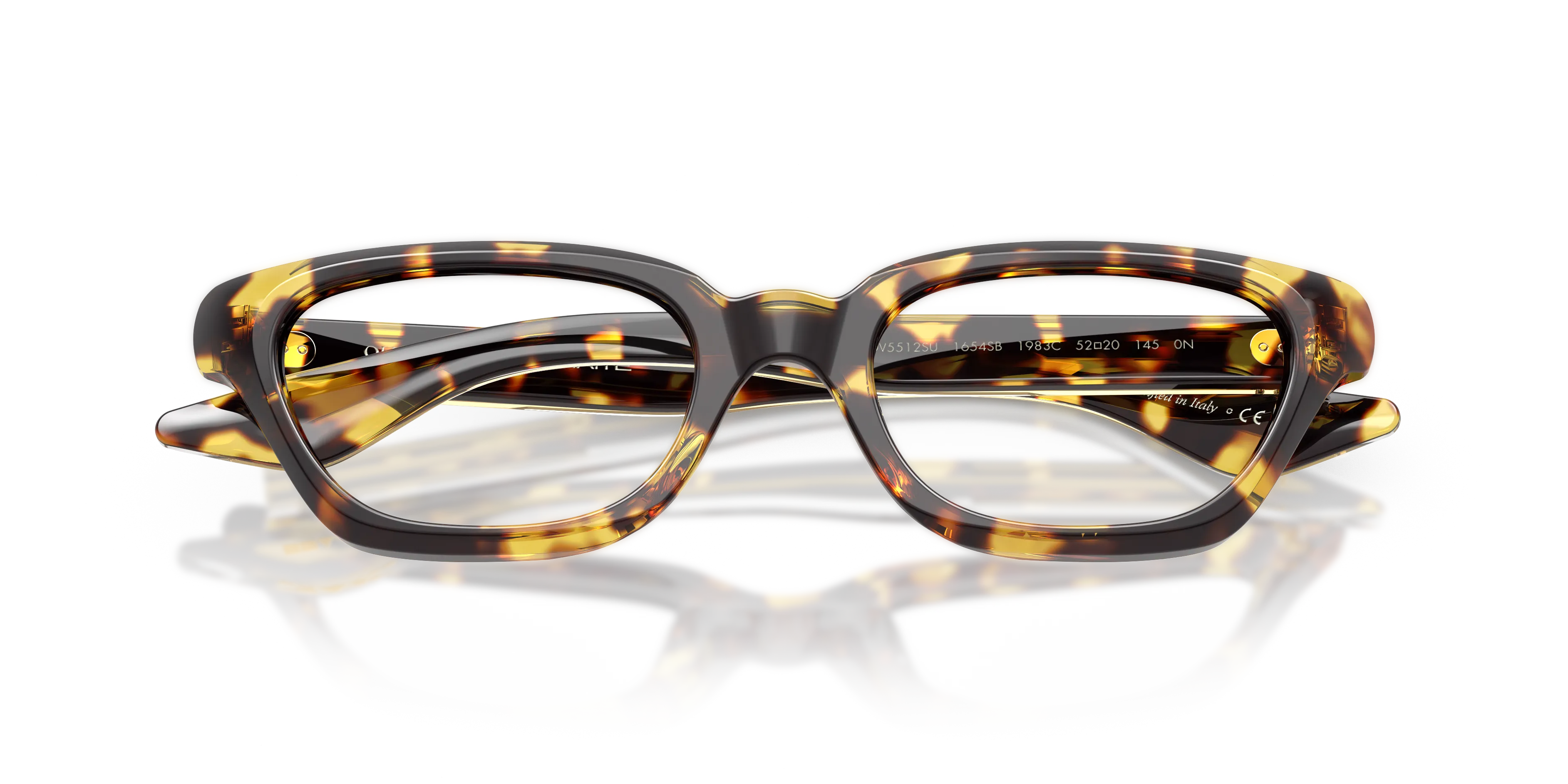 Oliver Peoples OV5512SU 1983C 1654SB Occhiali da sole Acetato Tartaruga Trasparente Cat Eye Normale - immagine 2