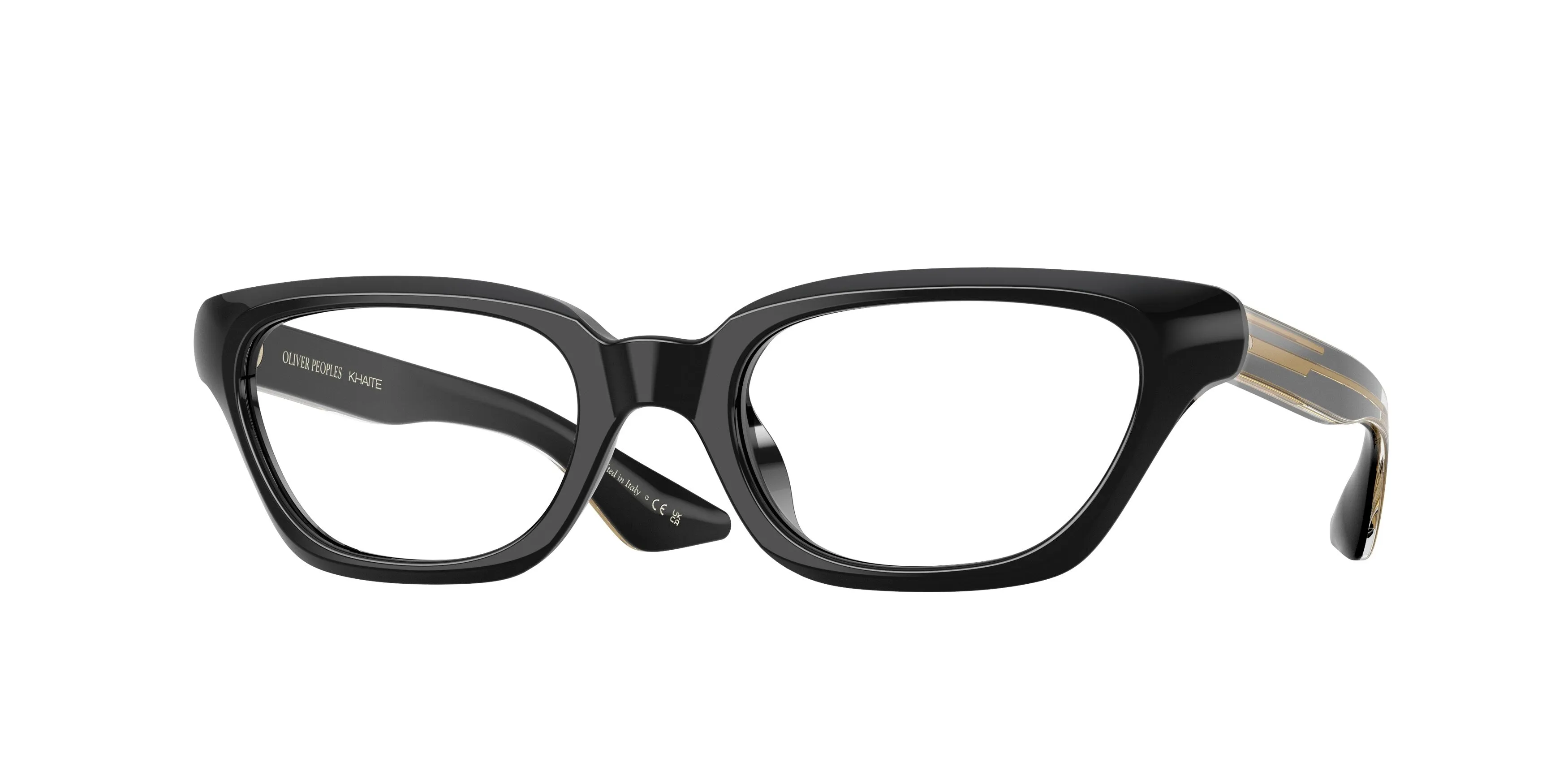 Oliver Peoples OV5512SU 1983C 1492SB Occhiali da sole Acetato Nero Trasparente Cat Eye Normale - immagine 1
