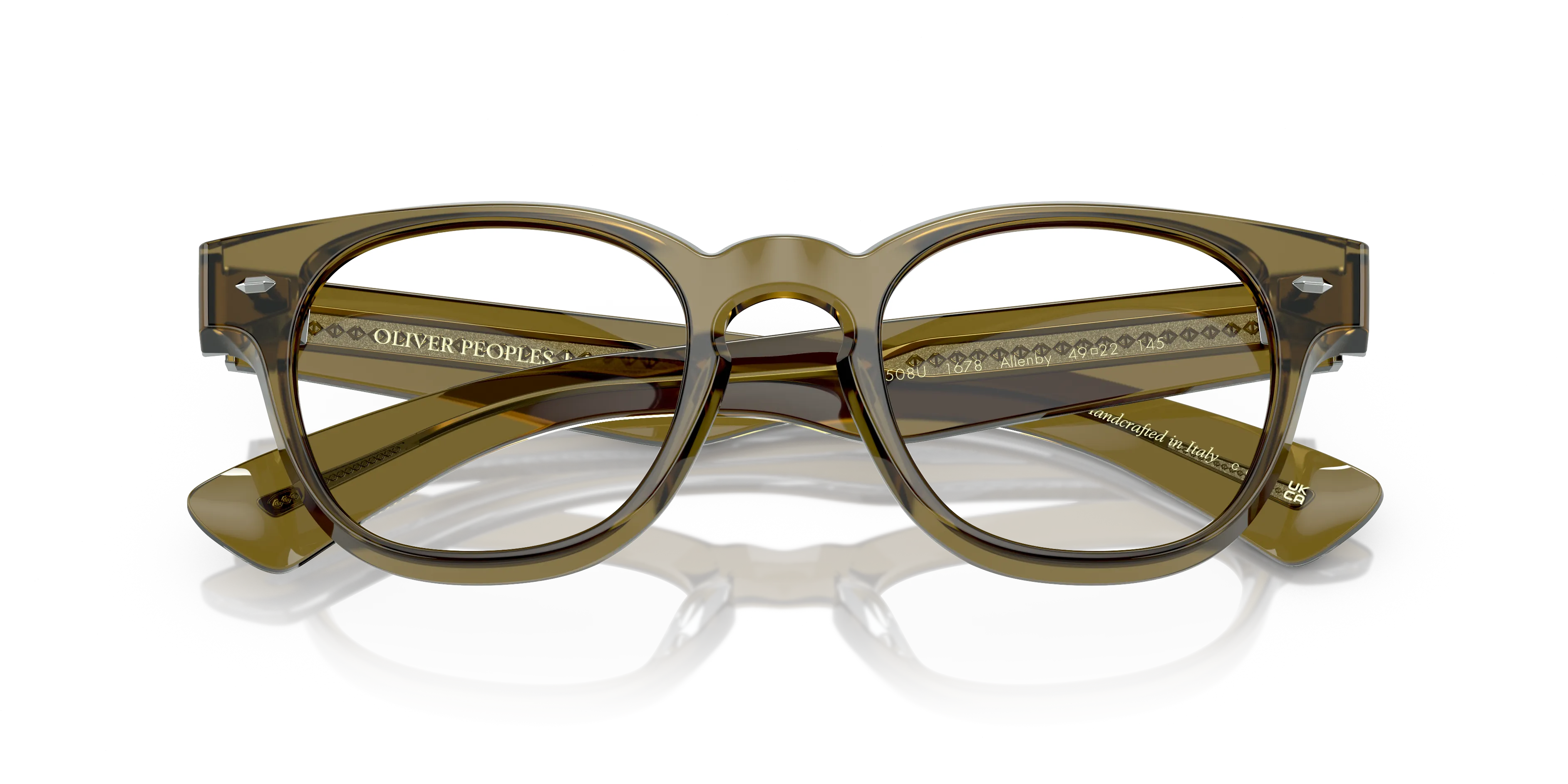 Oliver Peoples OV5508U ALLENBY 1678 Montature da vista Acetato Verde Trasparente Squadrata Normale - immagine 2