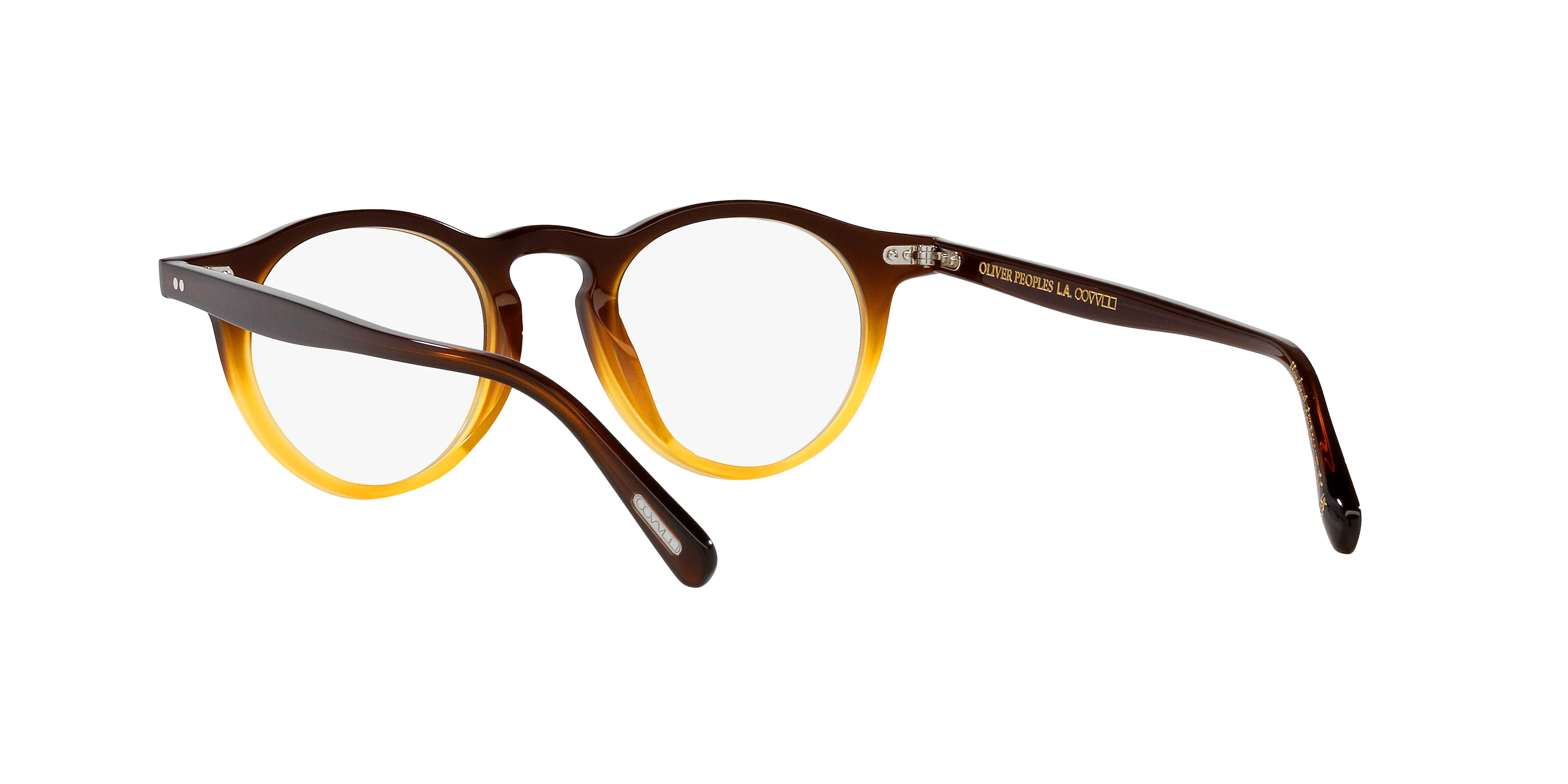 Oliver Peoples OV5504U OP-13 1746 Montature da vista Acetato Marrone Trasparente Rotonda Normale - immagine 4