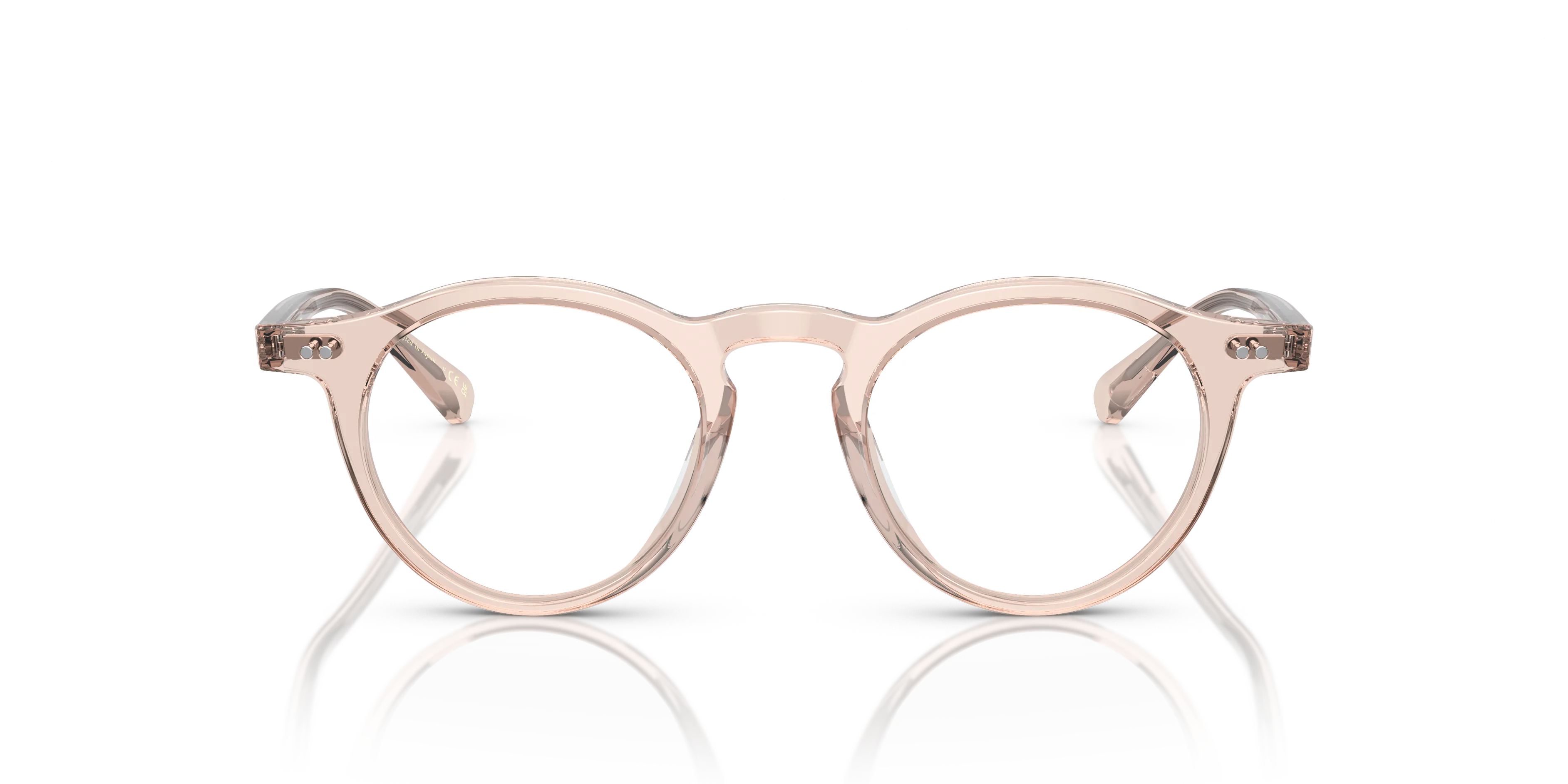 Oliver Peoples OV5504U OP-13 1743 Montature da vista Acetato Rosso Trasparente Rotonda Normale - immagine 3