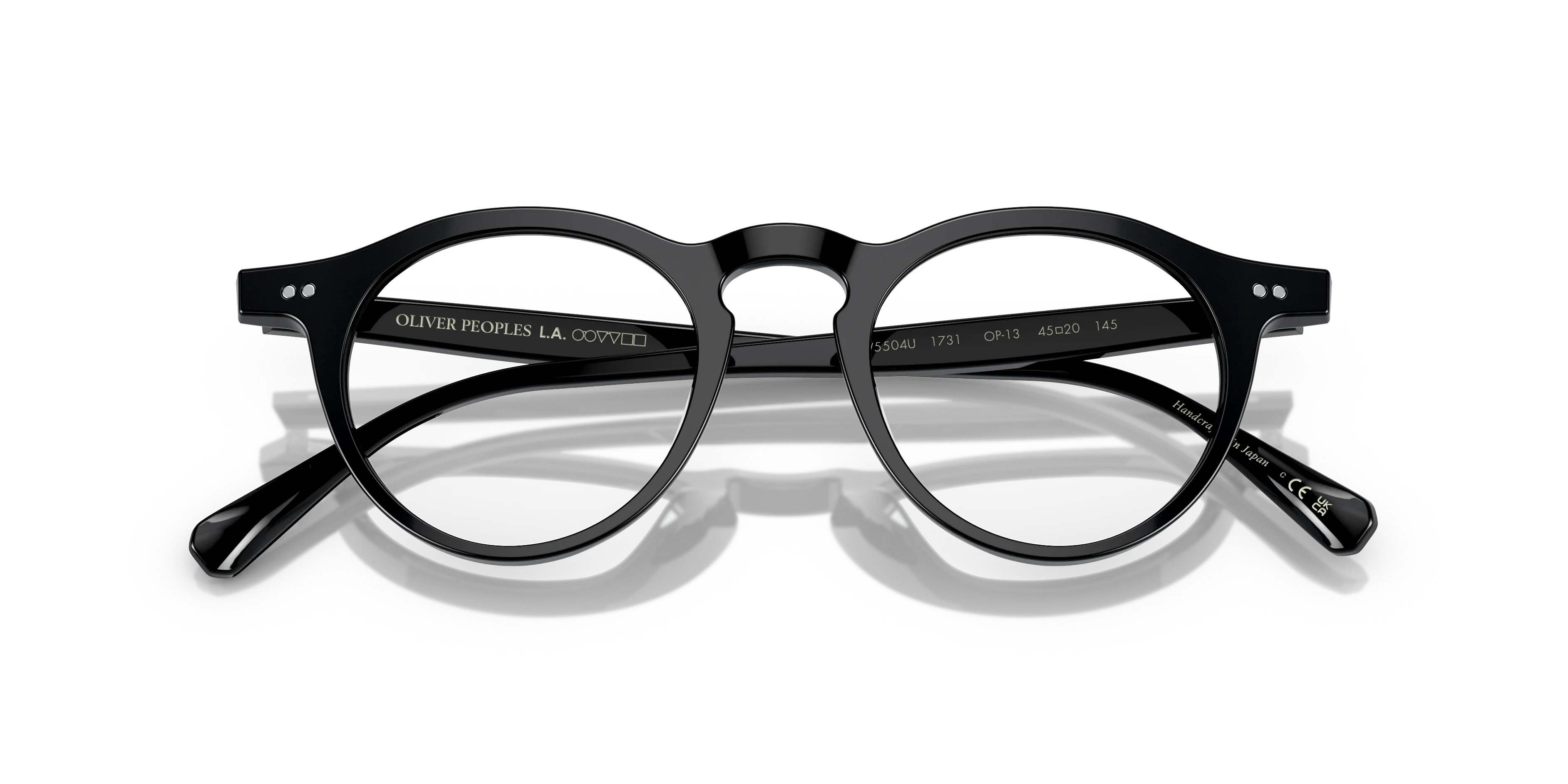 Oliver Peoples OV5504U OP-13 1731 Montature da vista Acetato Nero Trasparente Rotonda Normale - immagine 2