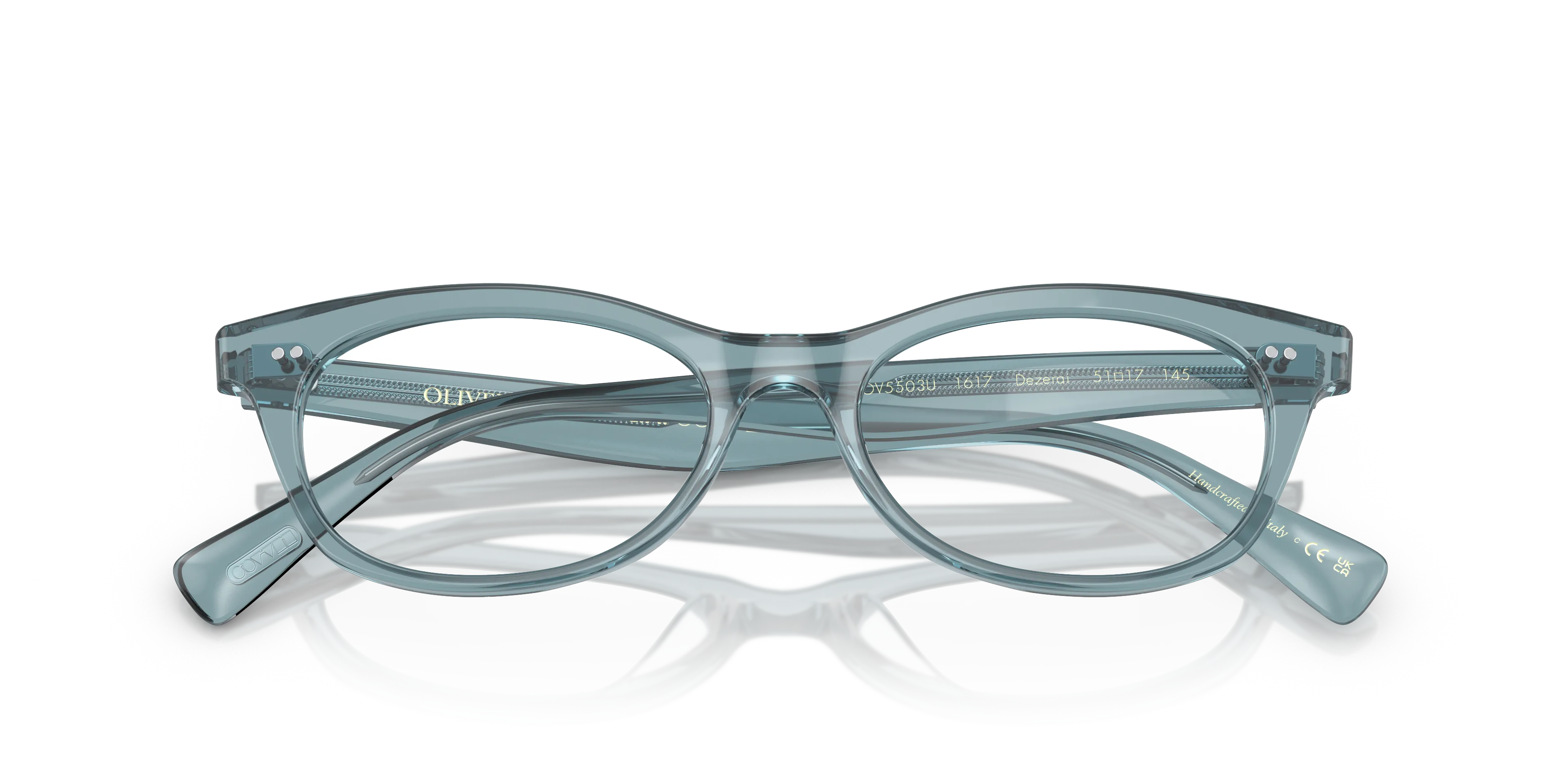 Oliver Peoples OV5503U DEZERAI 1617 Montature da vista Acetato Blu Trasparente Squadrata Normale - immagine 2