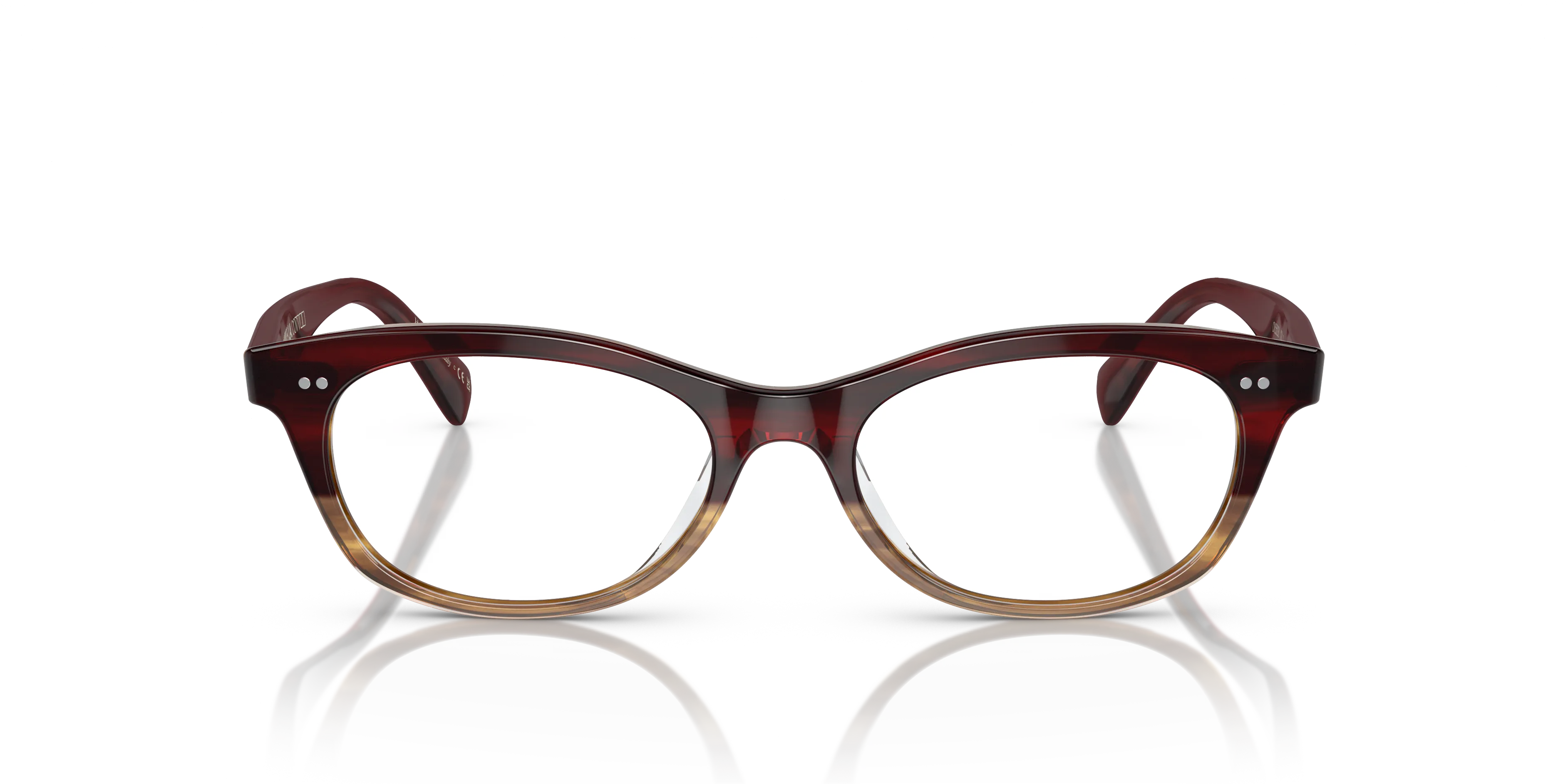 Oliver Peoples OV5503U DEZERAI 1224 Montature da vista Acetato Rosso Trasparente Squadrata Normale - immagine 3