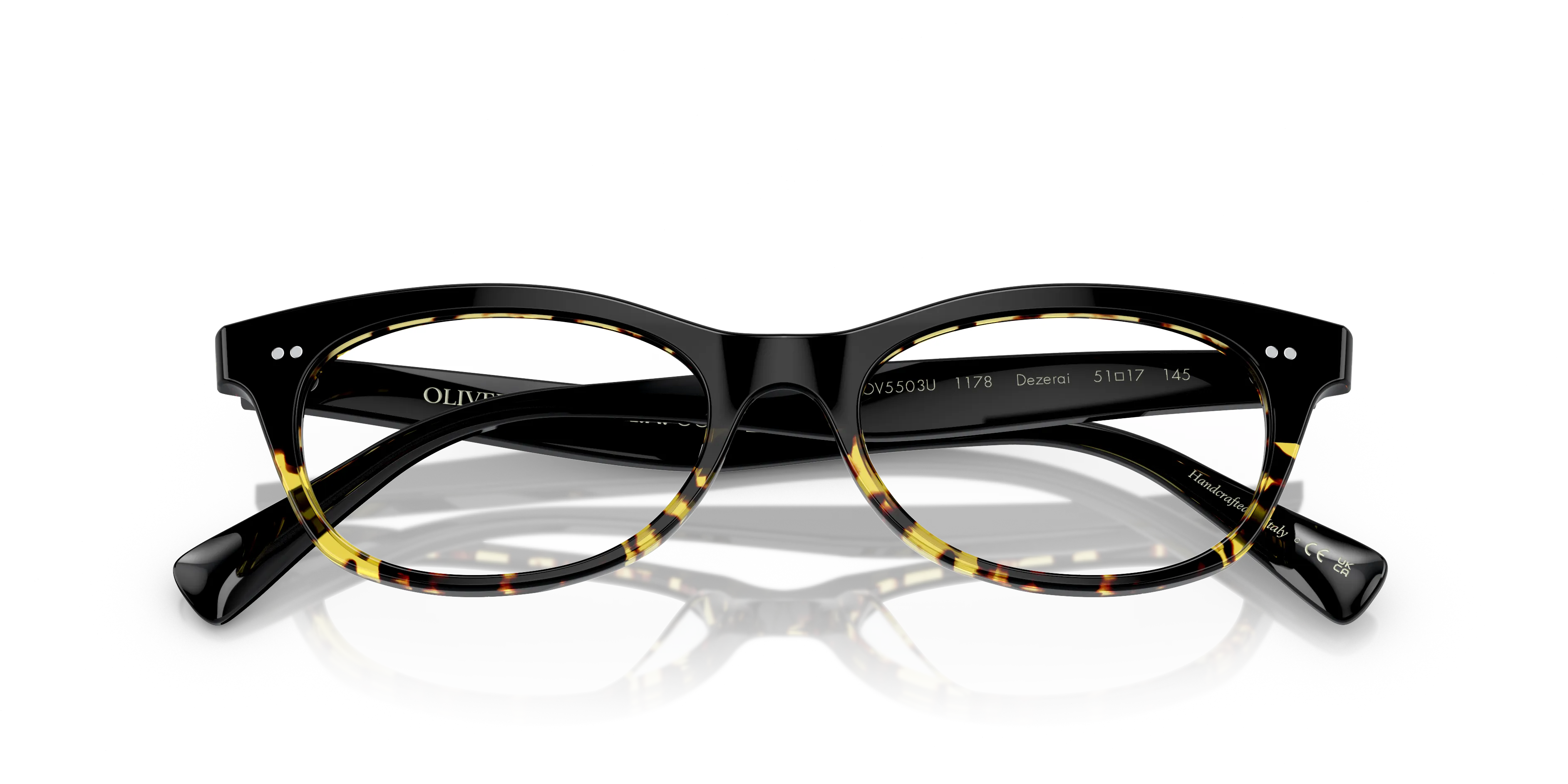 Oliver Peoples OV5503U DEZERAI 1178 Montature da vista Acetato Nero Trasparente Squadrata Normale - immagine 2