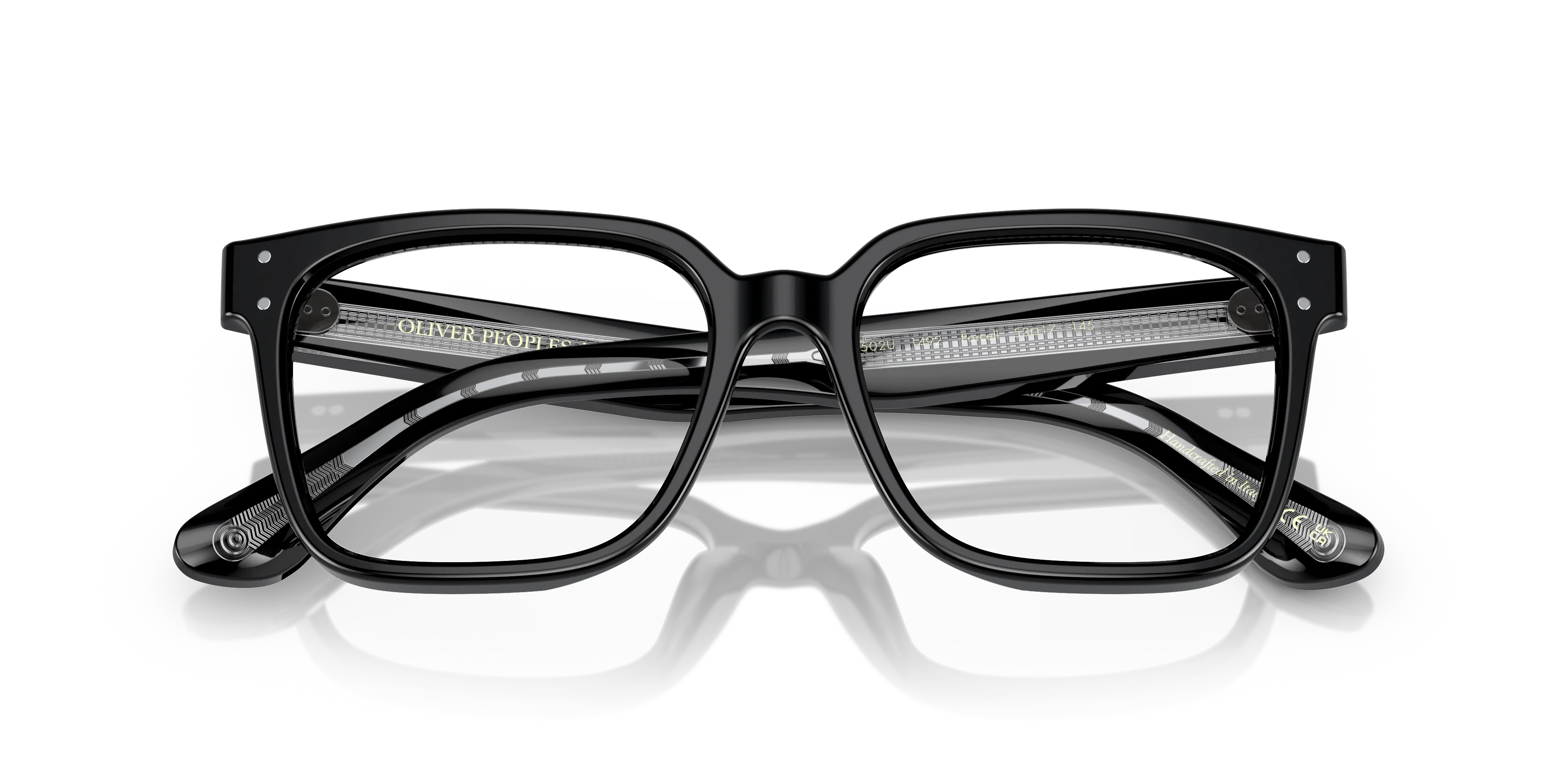 Oliver Peoples OV5502U PARCELL 1492 Montature da vista Acetato Nero Trasparente Squadrata Normale - immagine 2