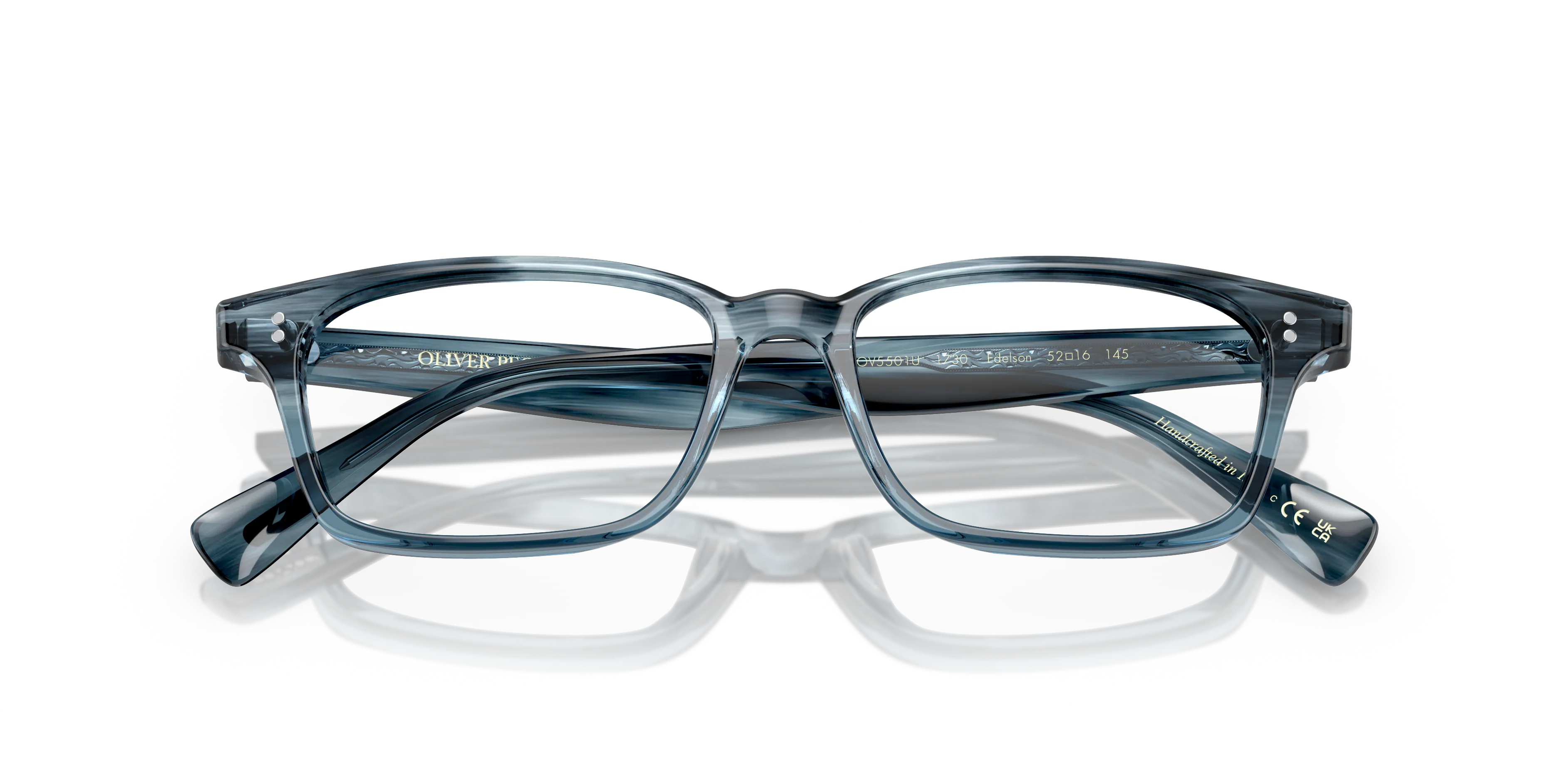 Oliver Peoples OV5501U EDELSON 1730 Montature da vista Acetato Blu Trasparente Squadrata Normale - immagine 2