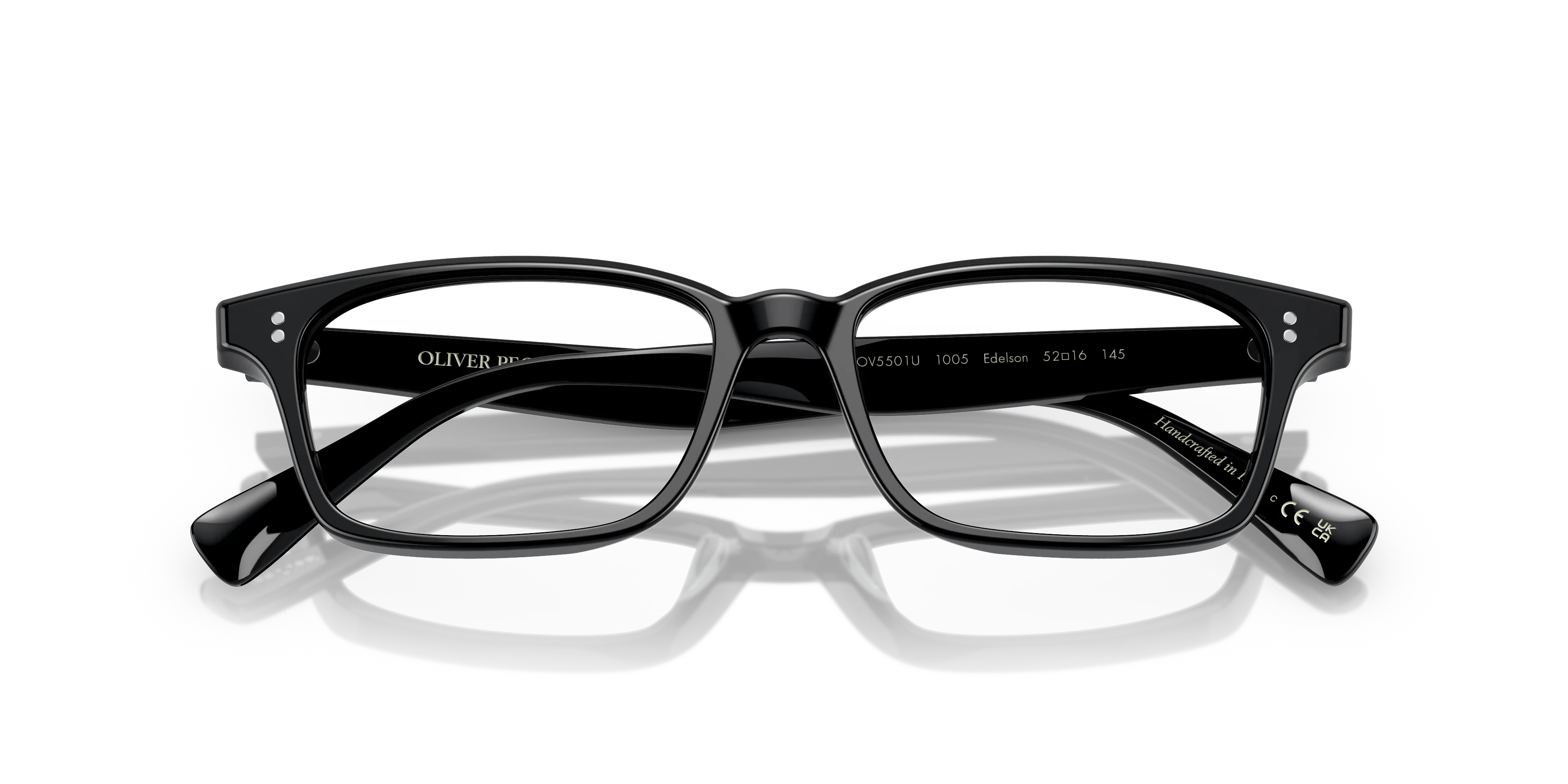 Oliver Peoples OV5501U EDELSON 1005 Montature da vista Acetato Nero Trasparente Squadrata Normale - immagine 2