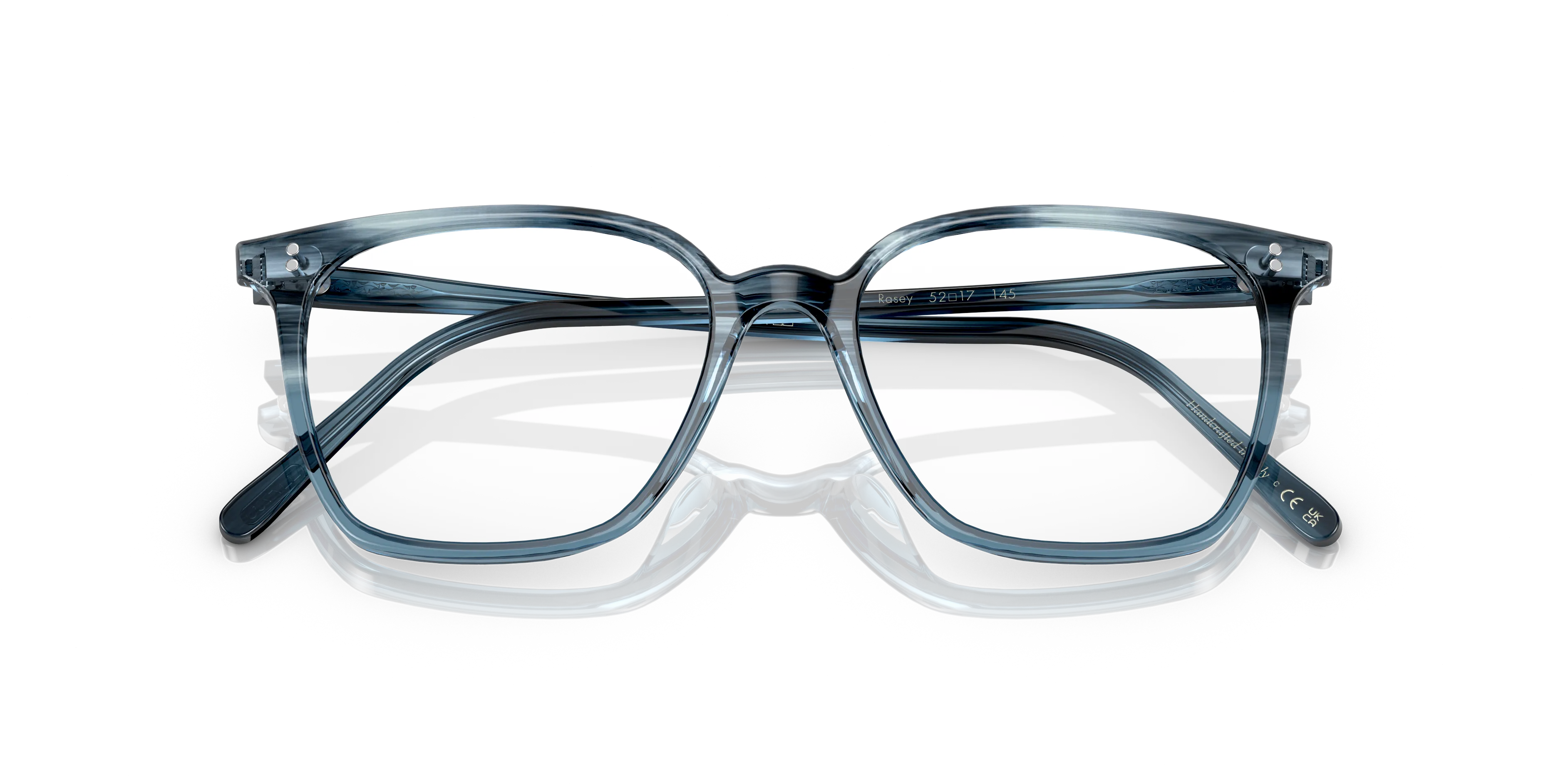 Oliver Peoples OV5488U RASEY 1730 Montature da vista Acetato Blu Trasparente Squadrata Normale - immagine 2