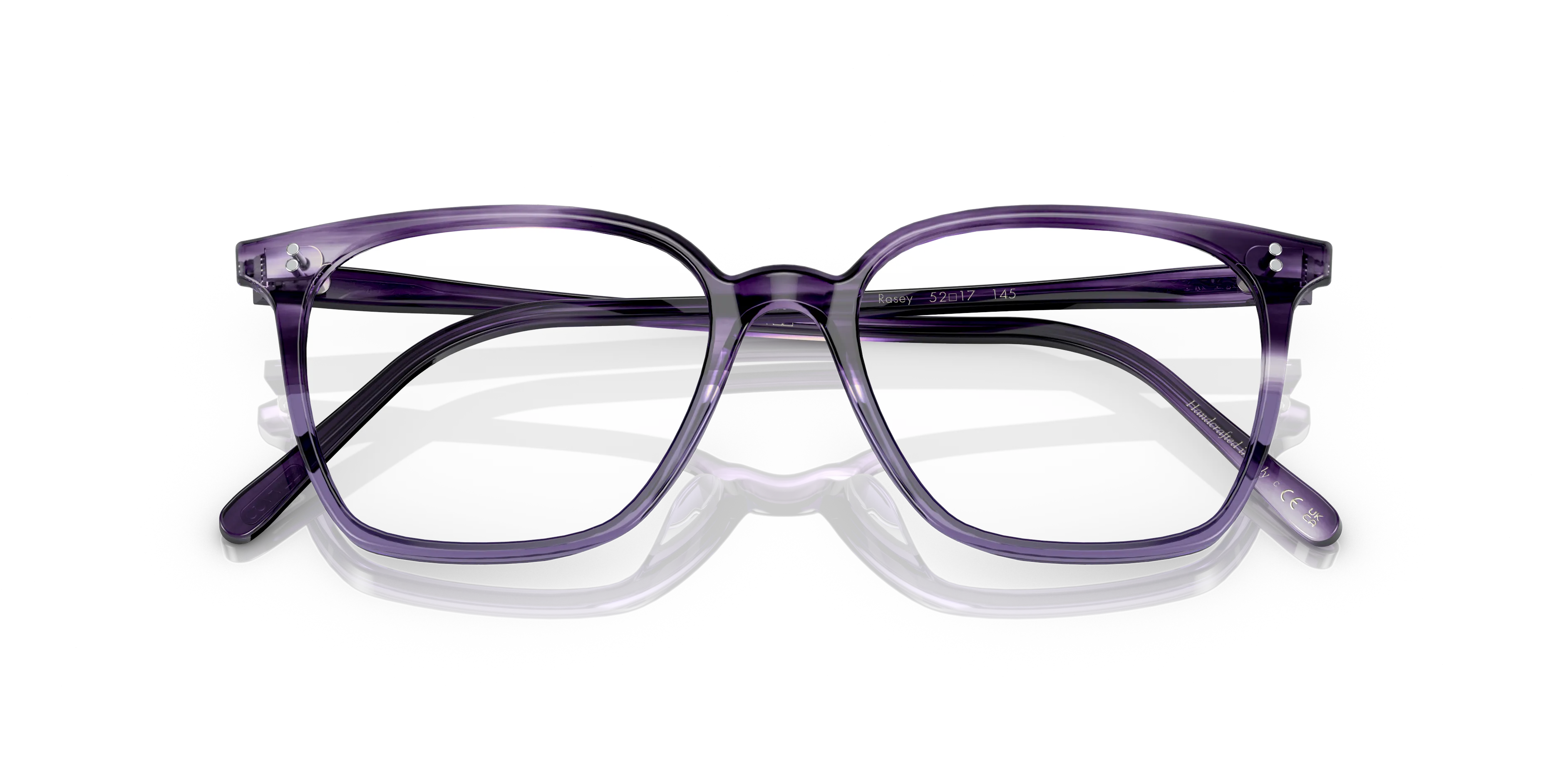 Oliver Peoples OV5488U RASEY 1682 Montature da vista Acetato Viola Trasparente Squadrata Normale - immagine 2