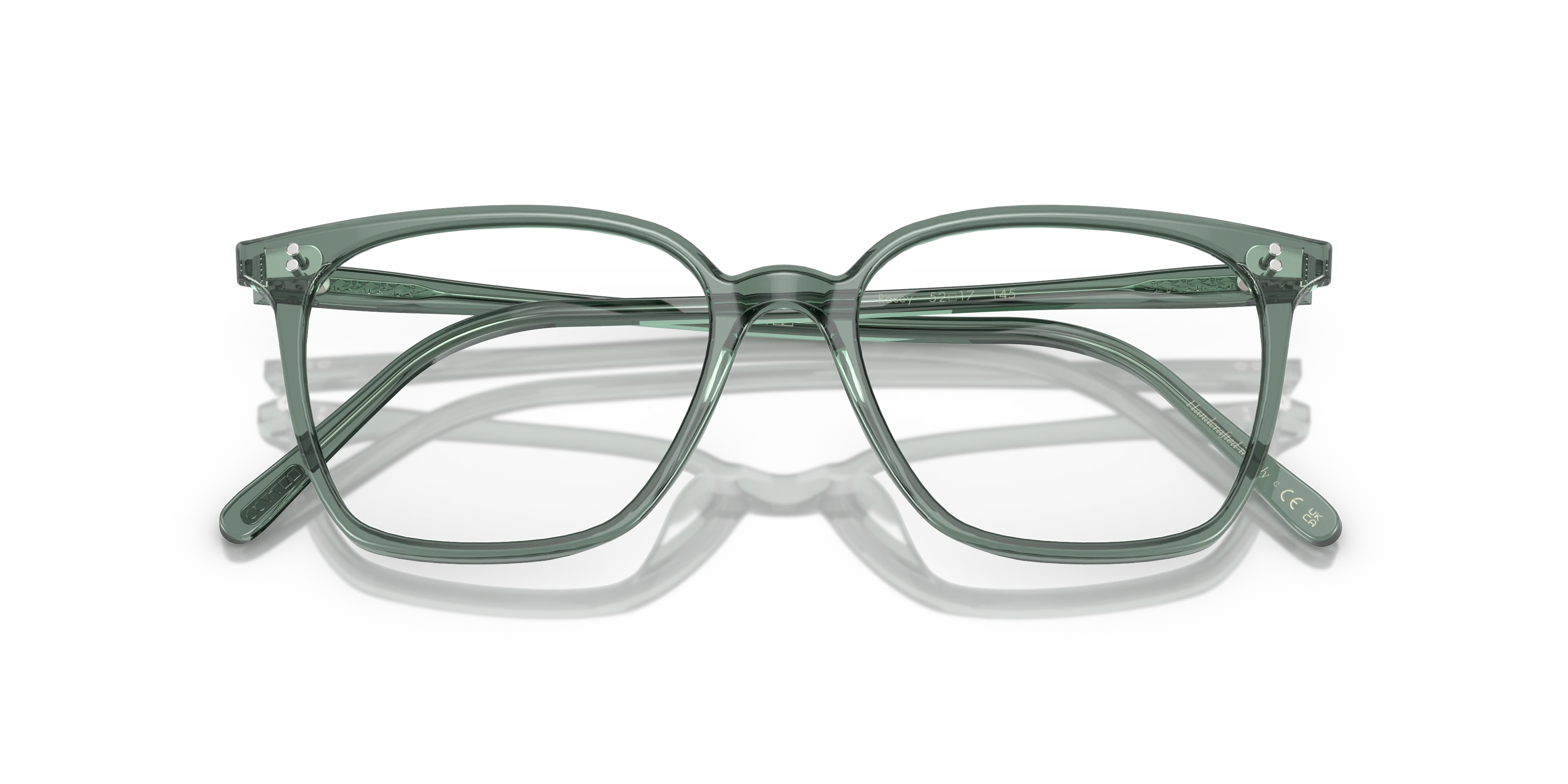 Oliver Peoples OV5488U RASEY 1547 Montature da vista Acetato Verde Trasparente Squadrata Normale - immagine 2