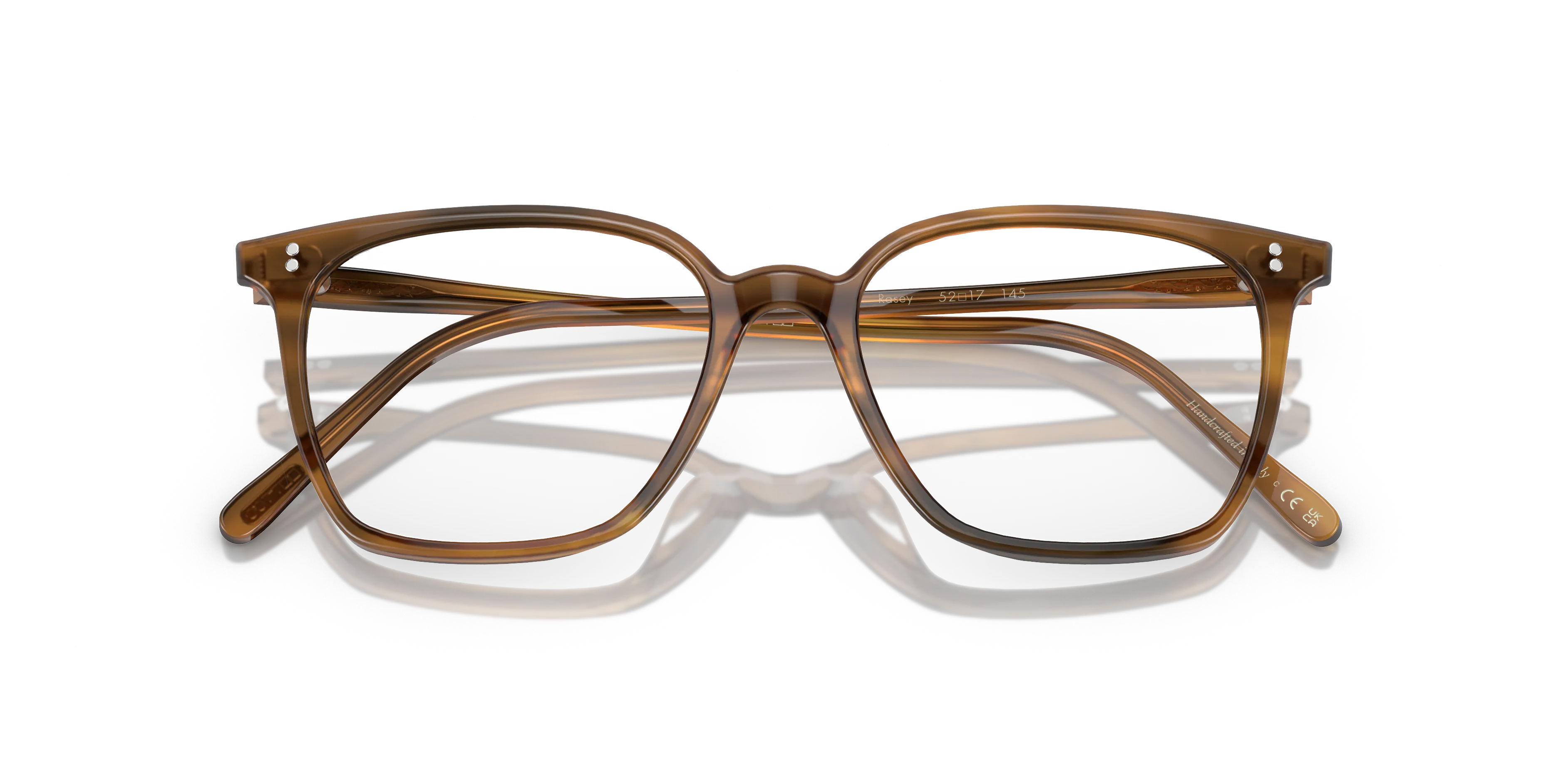 Oliver Peoples OV5488U RASEY 1011 Montature da vista Acetato Marrone Trasparente Squadrata Normale - immagine 2