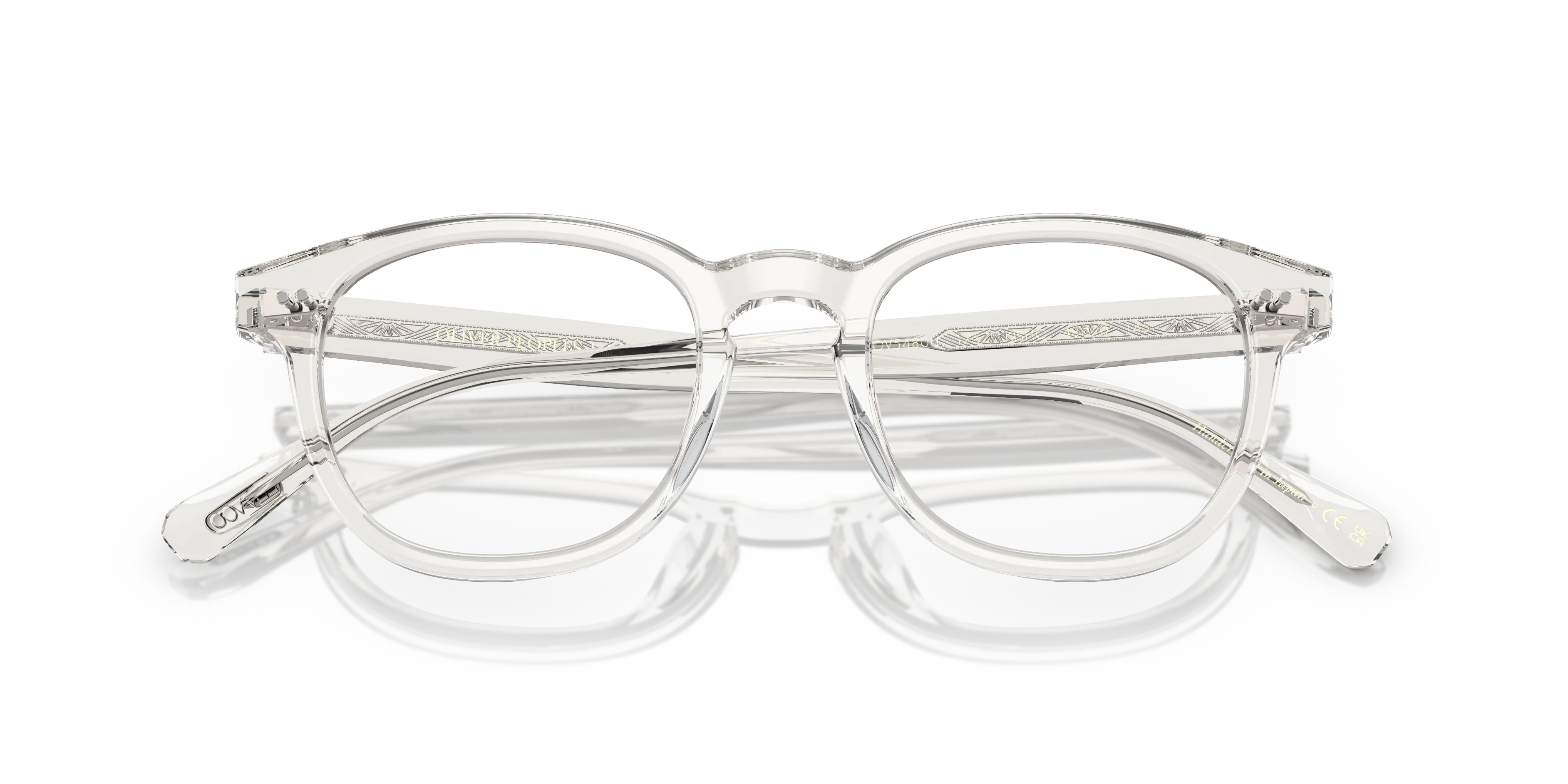 Oliver Peoples OV5480U KISHO 1757 Montature da vista Acetato Grigio Trasparente Pillow Normale - immagine 2
