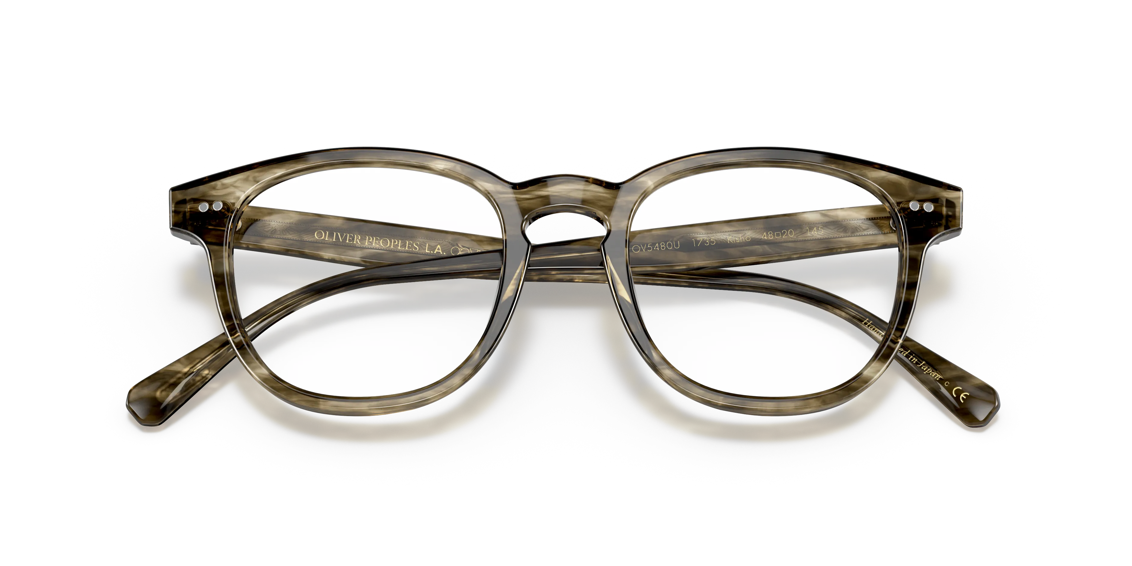 Oliver Peoples OV5480U KISHO 1735 Montature da vista Acetato Verde Trasparente Pillow Normale - immagine 2