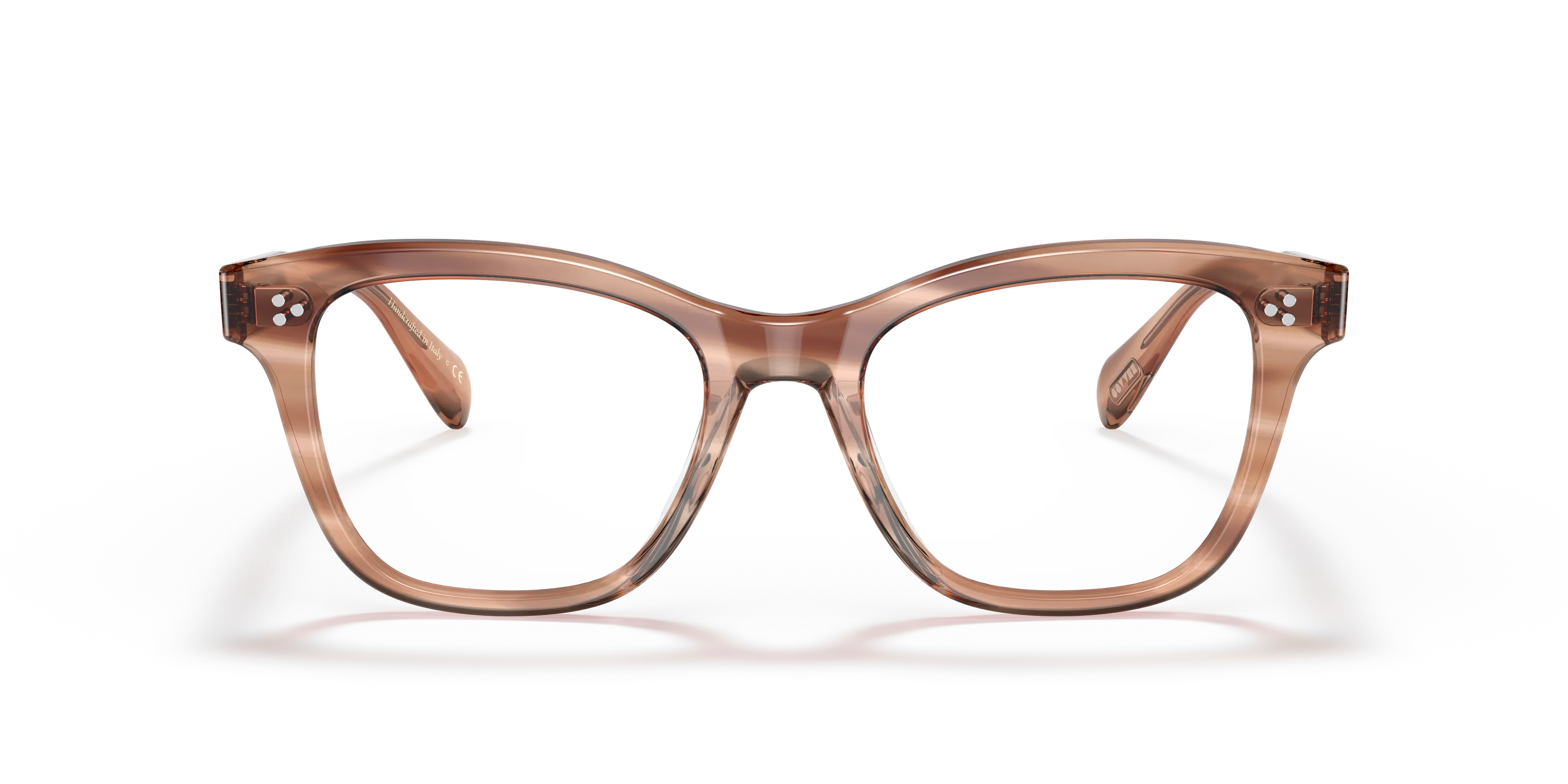 Oliver Peoples OV5474U AHMYA 1726 Montature da vista Acetato Marrone Trasparente Pillow Normale - immagine 3