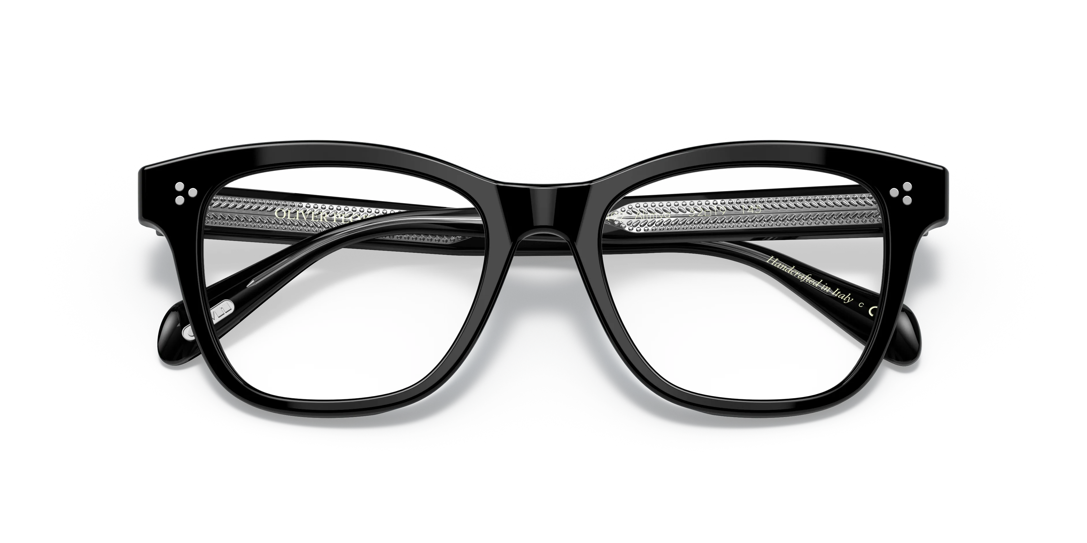 Oliver Peoples OV5474U AHMYA 1492 Montature da vista Acetato Nero Trasparente Pillow Normale - immagine 2