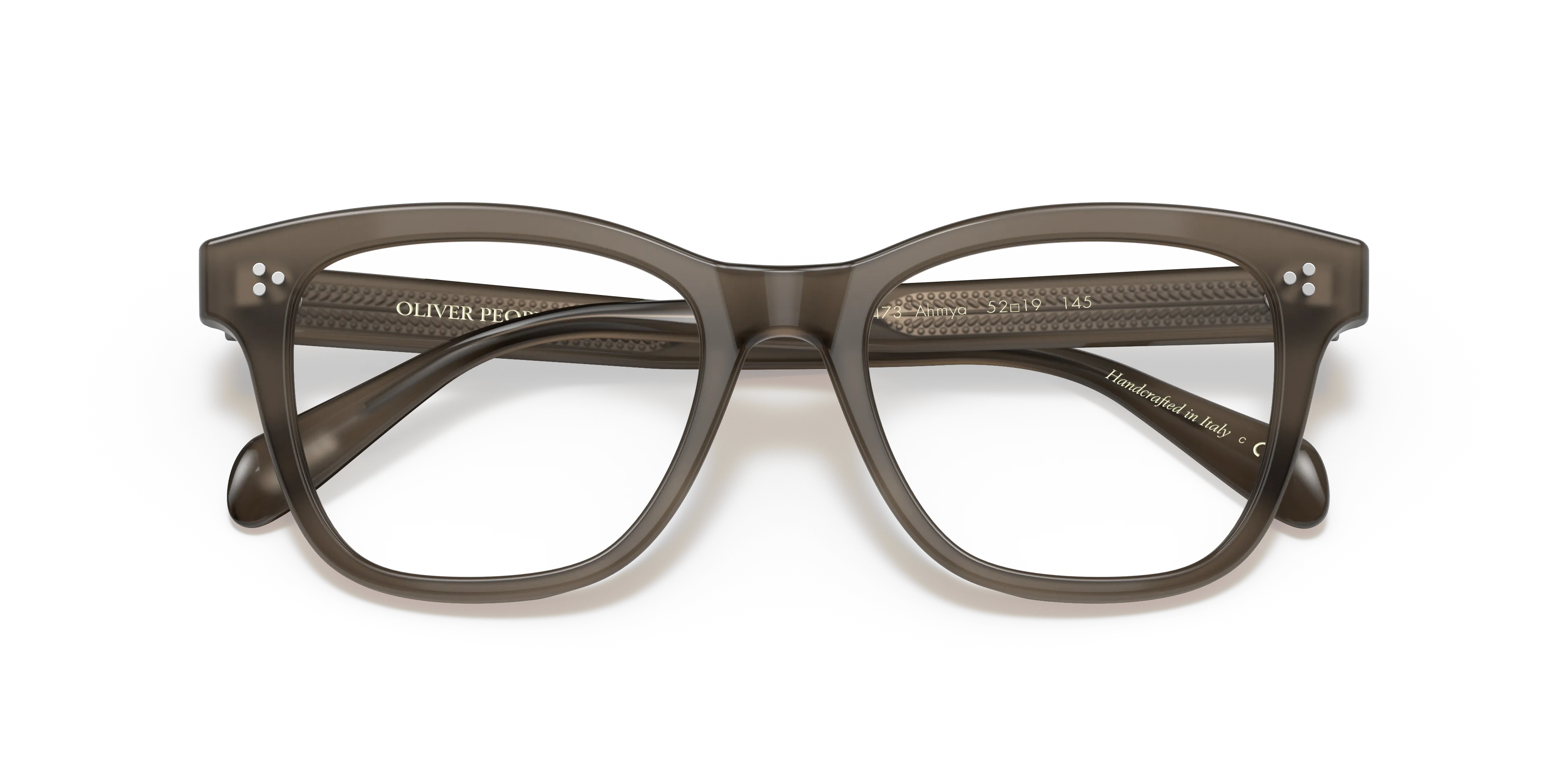 Oliver Peoples OV5474U AHMYA 1473 Montature da vista Acetato Marrone Trasparente Pillow Normale - immagine 2