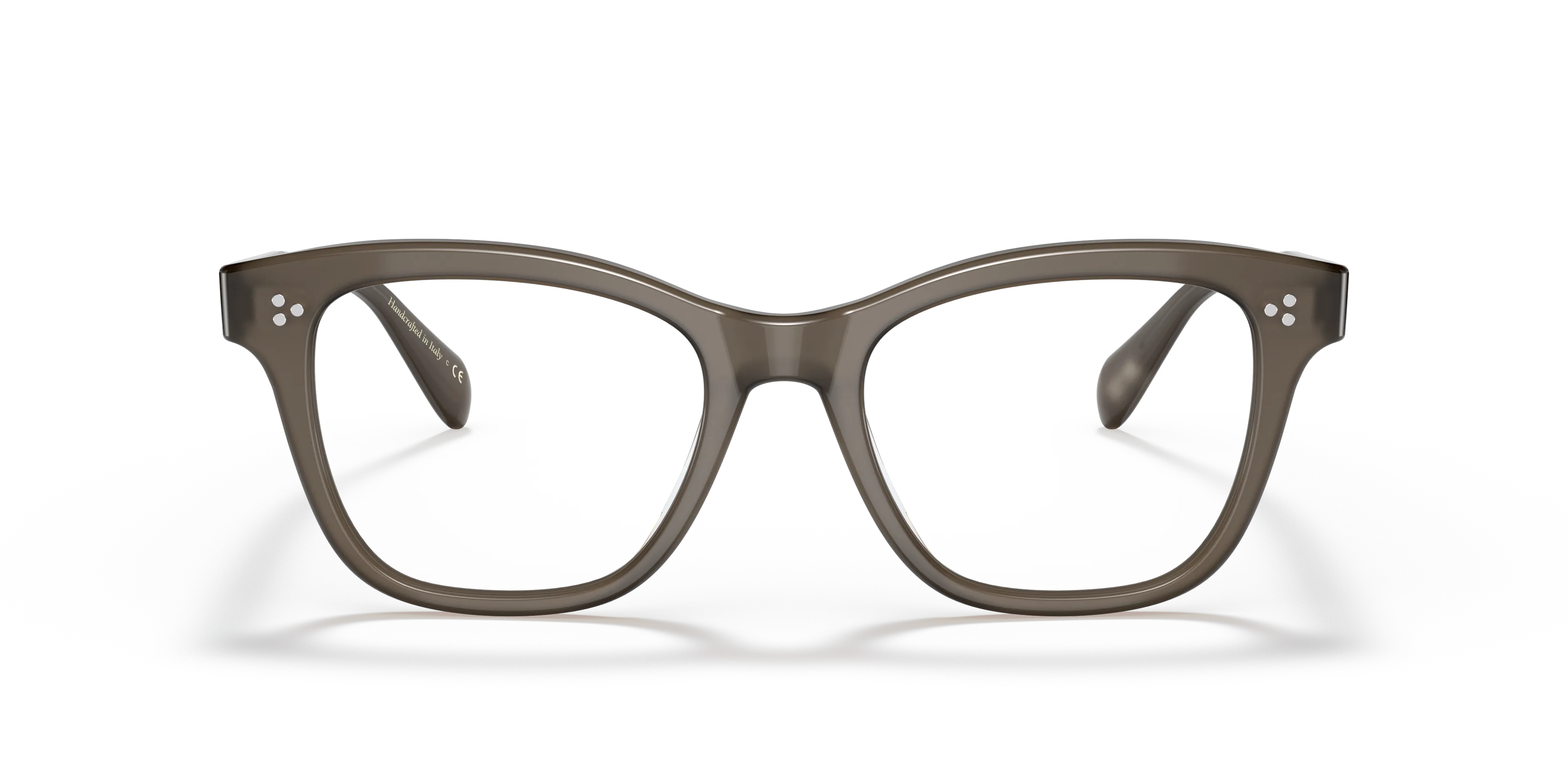 Oliver Peoples OV5474U AHMYA 1473 Montature da vista Acetato Marrone Trasparente Pillow Normale - immagine 3