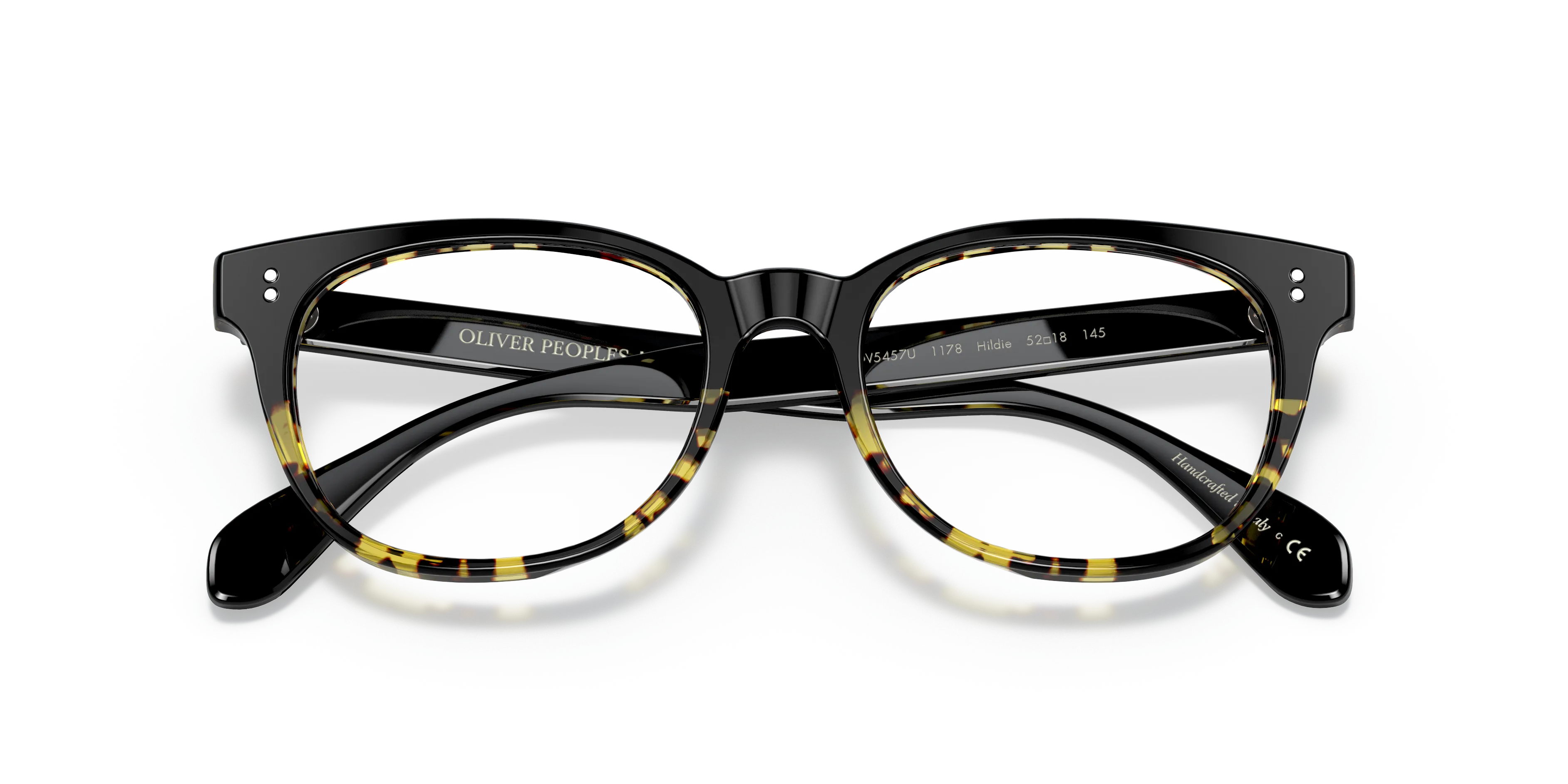 Oliver Peoples OV5457U HILDIE 1178 Montature da vista Acetato Nero Trasparente Pillow Normale - immagine 2