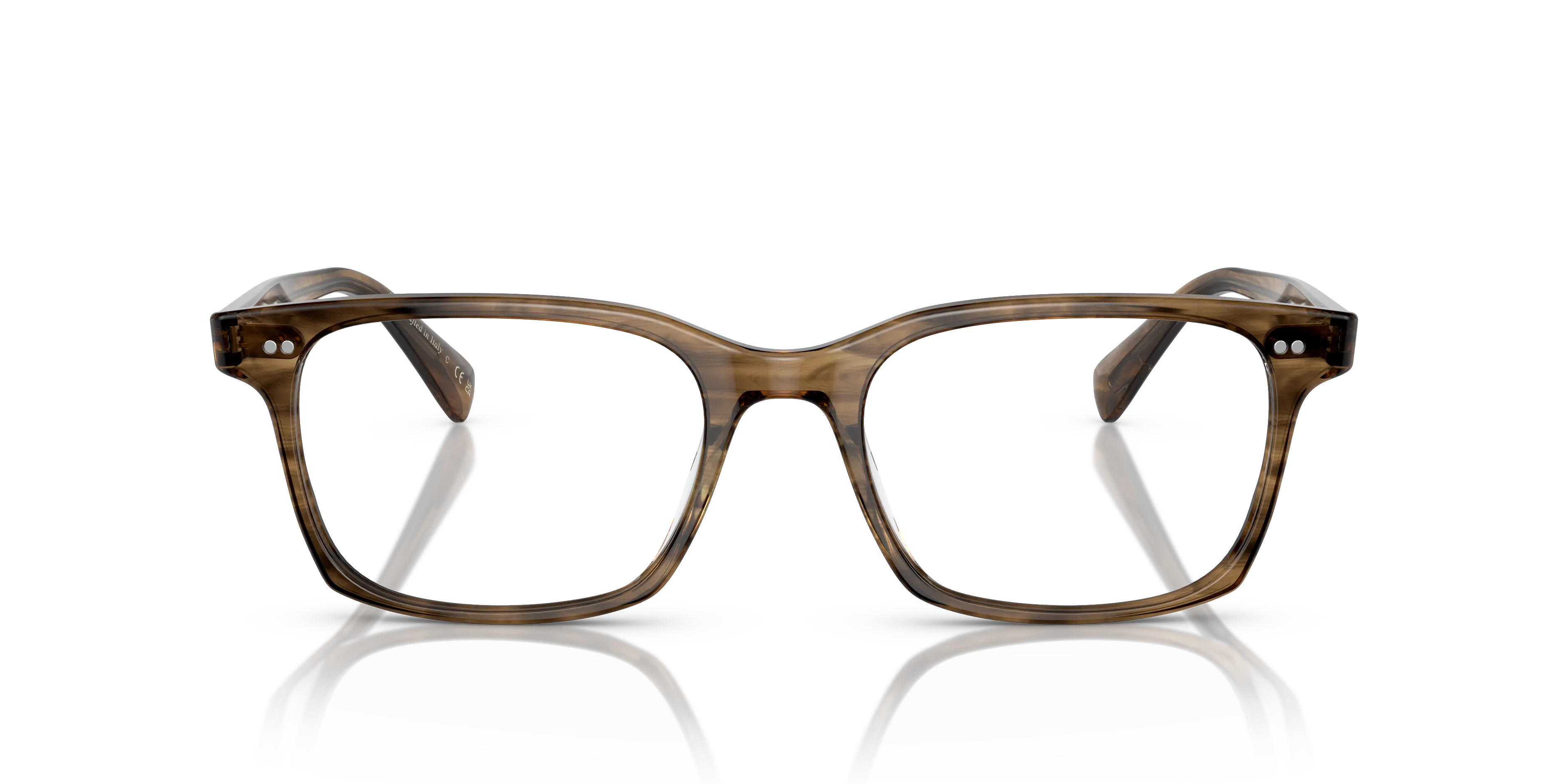 Oliver Peoples OV5446U NISEN 1689 Montature da vista Acetato Marrone Trasparente Squadrata Normale - immagine 3