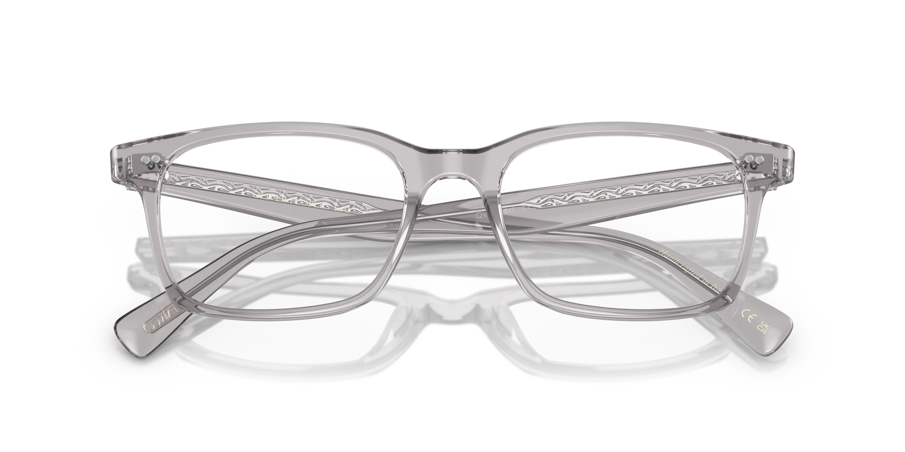 Oliver Peoples OV5446U NISEN 1132 Montature da vista Acetato Grigio Trasparente Squadrata Normale - immagine 2
