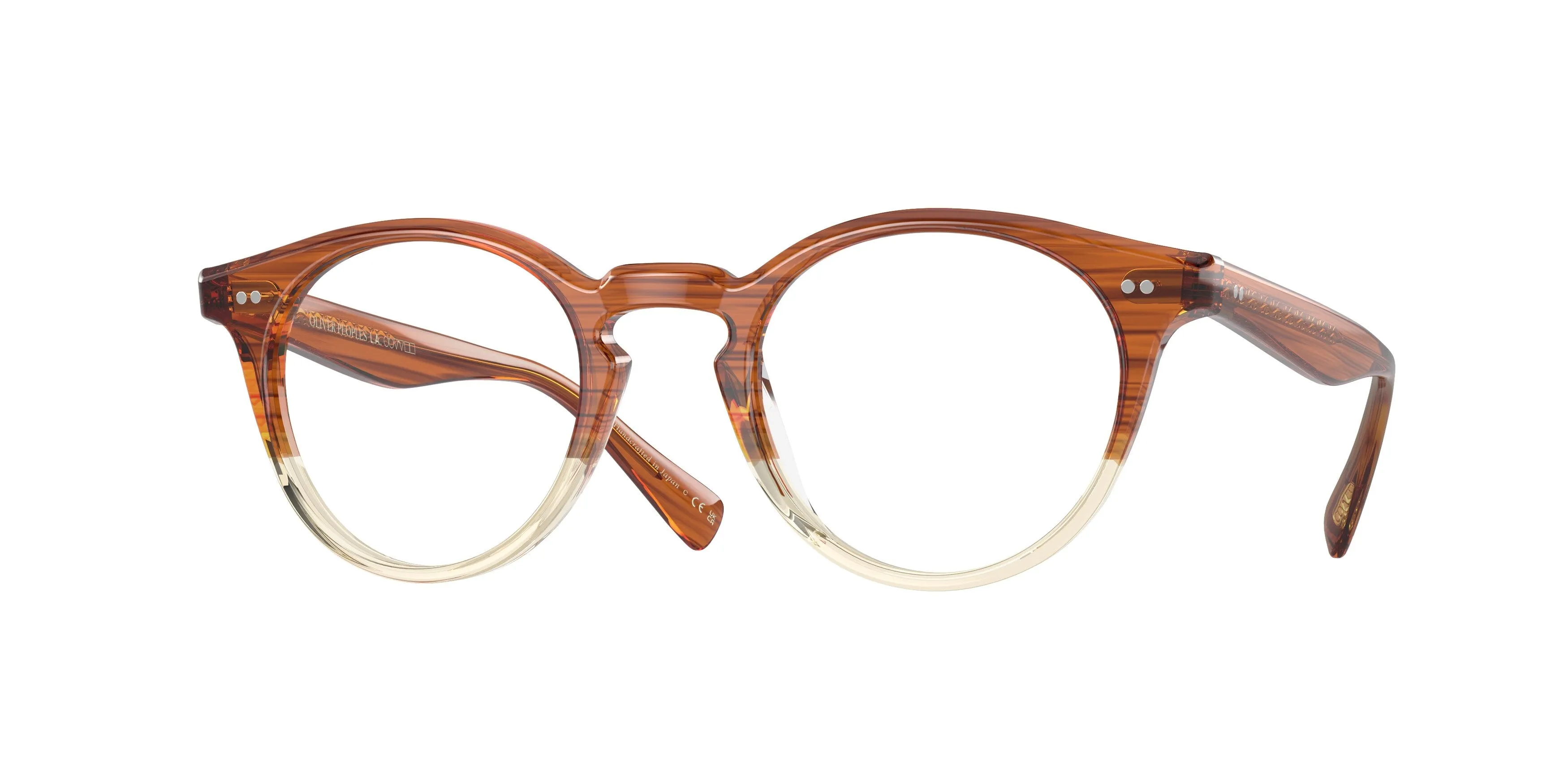 Oliver Peoples OV5459U ROMARE 1785 Montature da vista Acetato Marrone Trasparente Pantos Normale - immagine 1