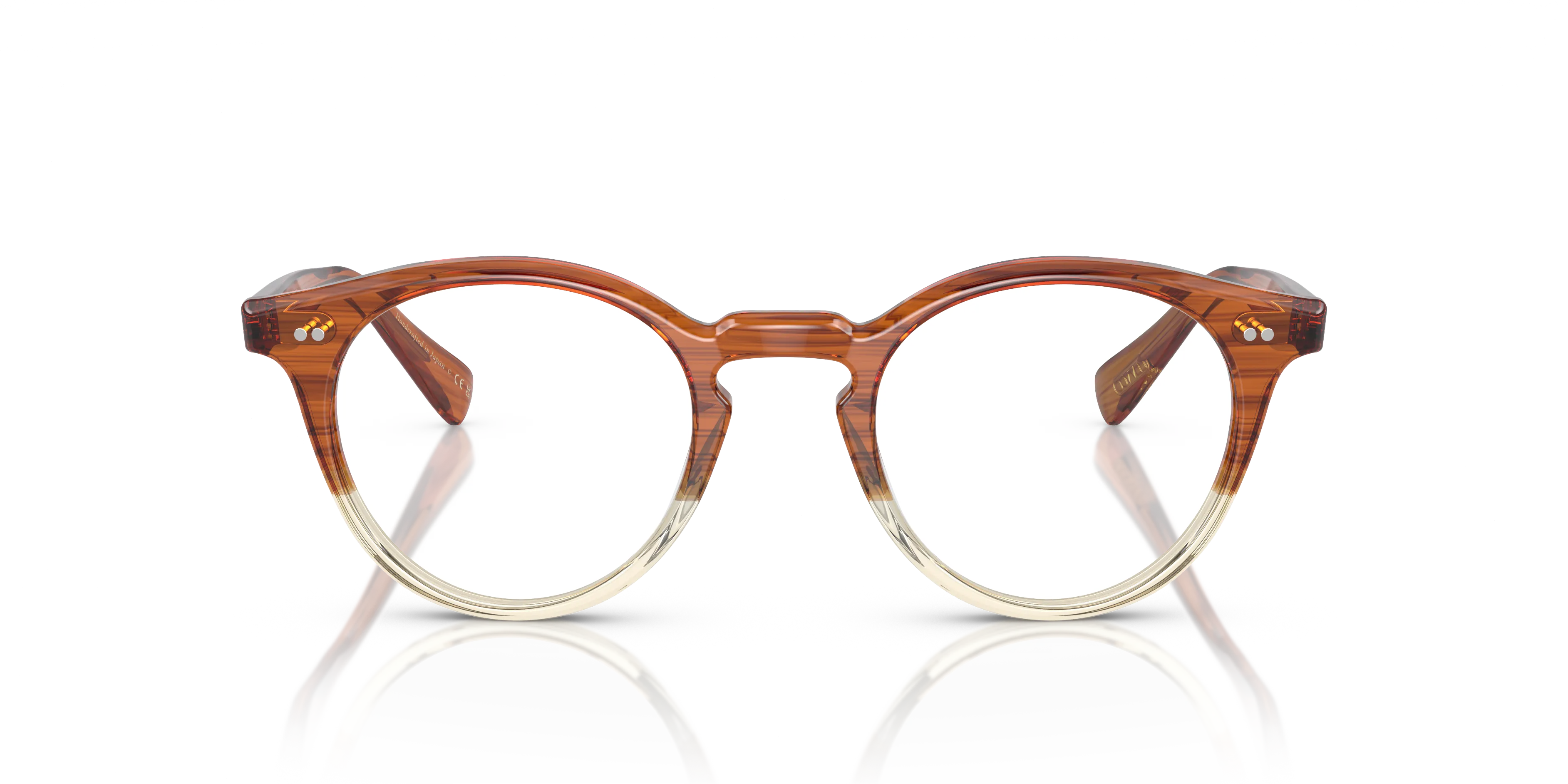 Oliver Peoples OV5459U ROMARE 1785 Montature da vista Acetato Marrone Trasparente Pantos Normale - immagine 3