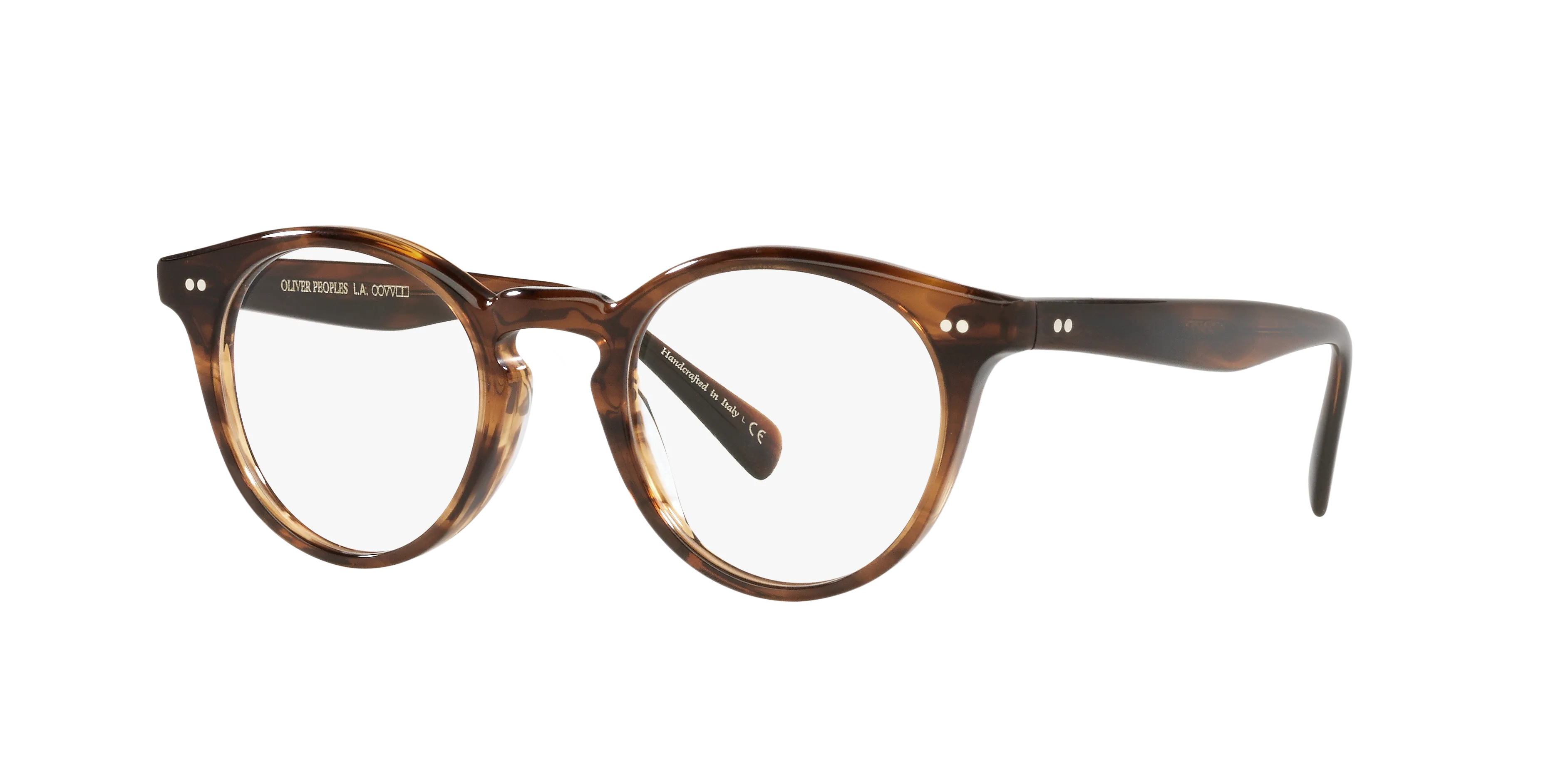 Oliver Peoples OV5459U ROMARE 1724 Montature da vista Acetato Marrone Trasparente Pantos Normale - immagine 1
