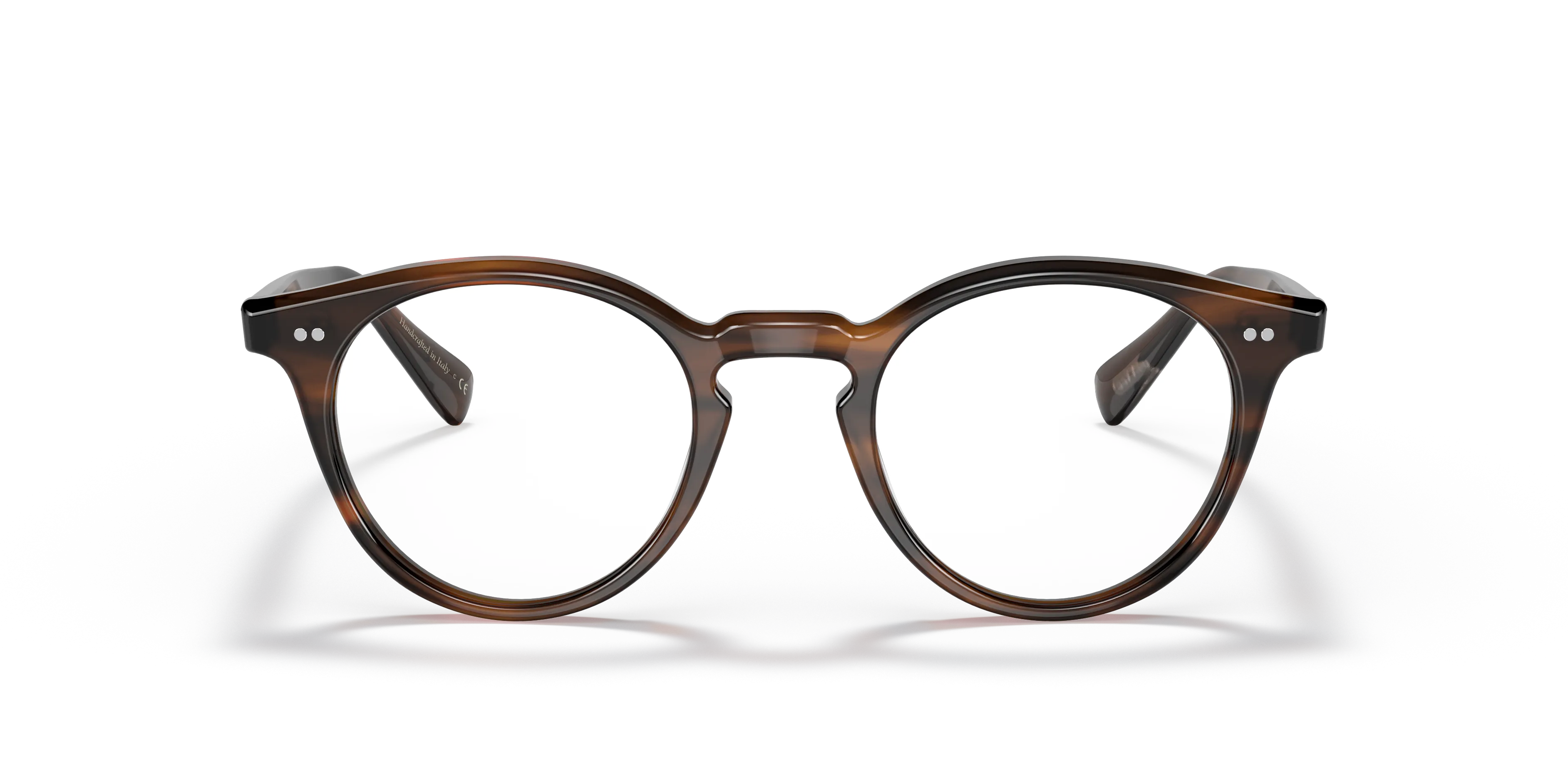 Oliver Peoples OV5459U ROMARE 1724 Montature da vista Acetato Marrone Trasparente Pantos Normale - immagine 3