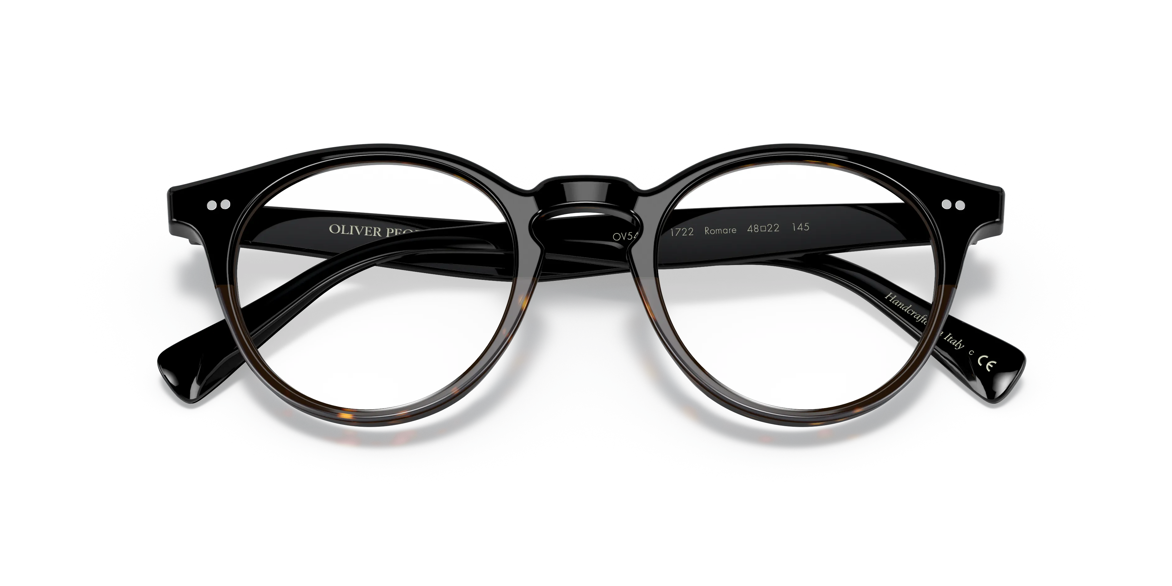 Oliver Peoples OV5459U ROMARE 1722 Montature da vista Acetato Nero Trasparente Pantos Normale - immagine 2