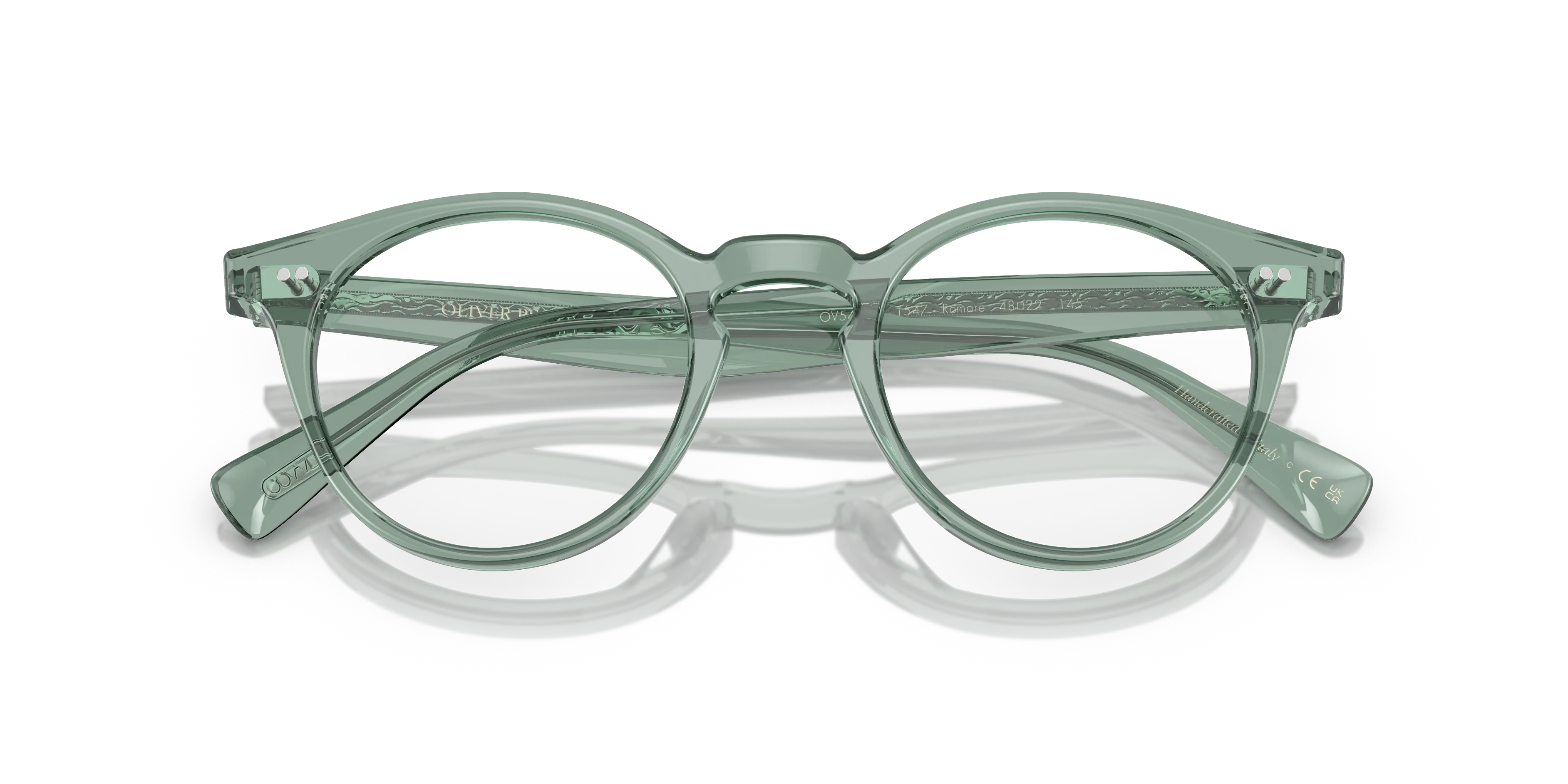 Oliver Peoples OV5459U ROMARE 1547 Montature da vista Acetato Verde Trasparente Pantos Normale - immagine 2