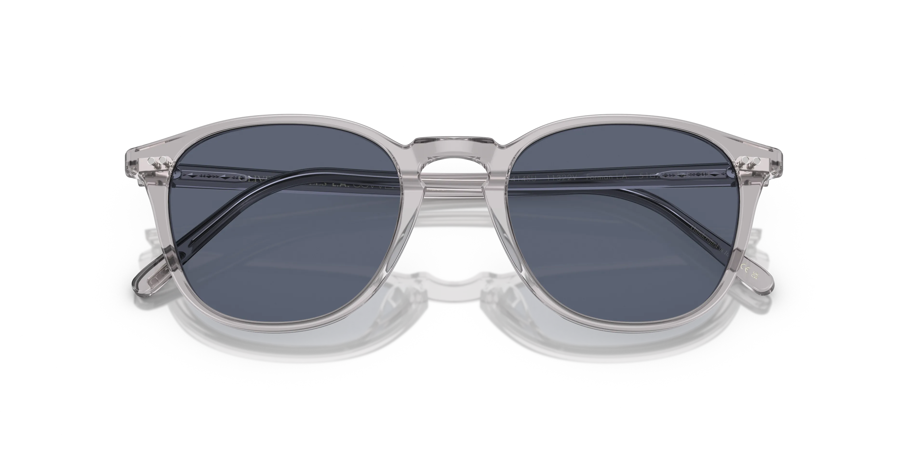 Oliver Peoples OV5414SU FORMAN L.A 11322V Occhiali da sole Acetato Grigio Blu Squadrata Polarizzata - immagine 2