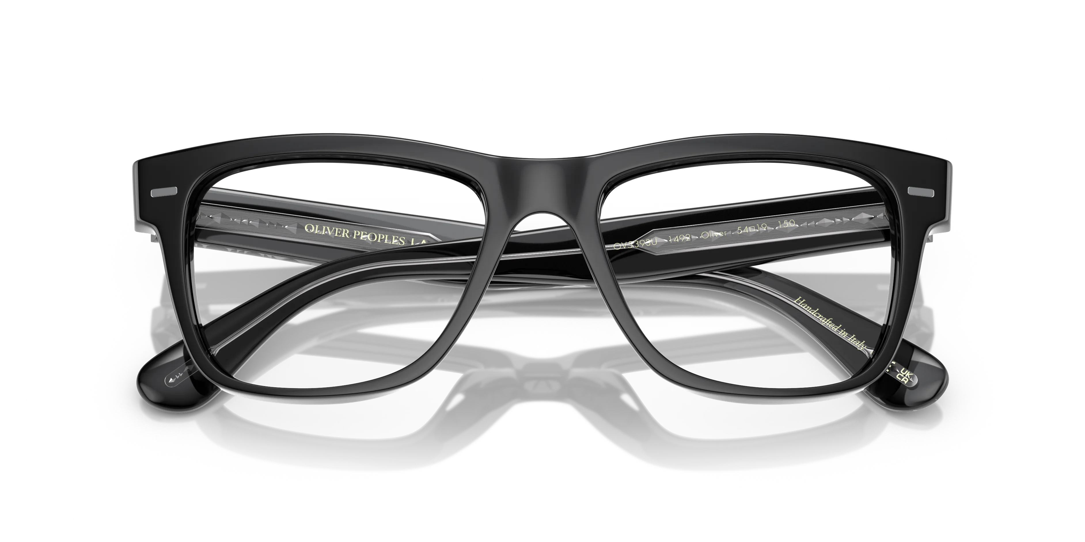 Oliver Peoples OV5393U OLIVER 1492 Montature da vista Acetato Nero Trasparente Squadrata Normale - immagine 2