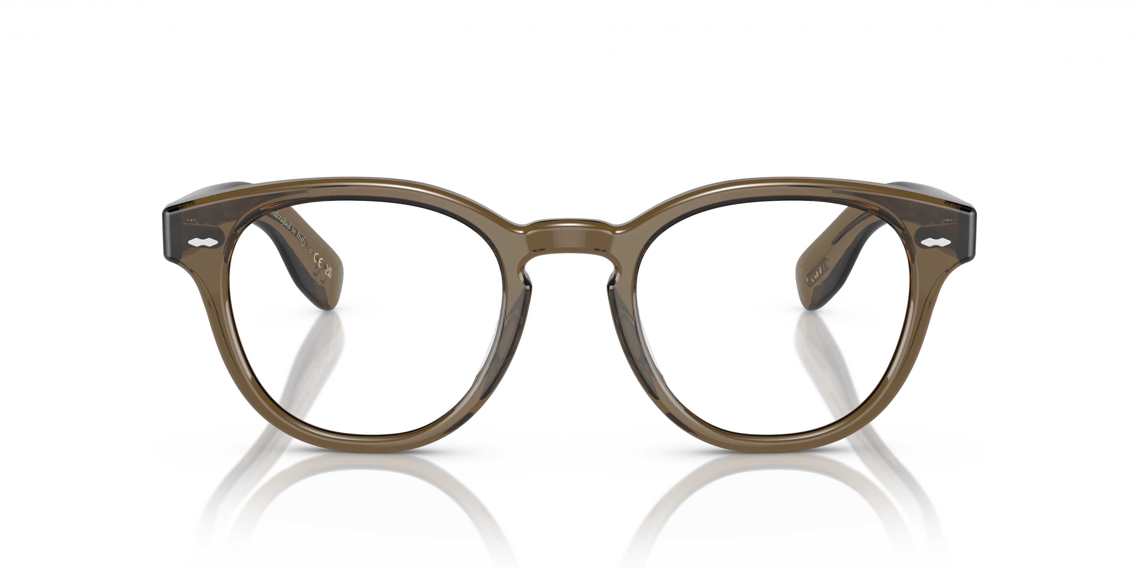 Oliver Peoples OV5413U CARY GRANT 1784 Montature da vista Acetato Verde Trasparente Rotonda Normale - immagine 3