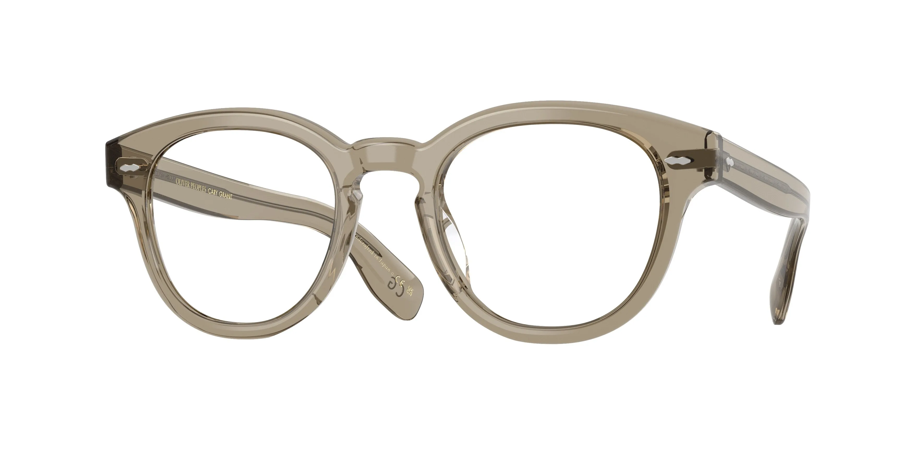 Oliver Peoples OV5413U CARY GRANT 1745 Montature da vista Acetato Verde Trasparente Rotonda Normale - immagine 1