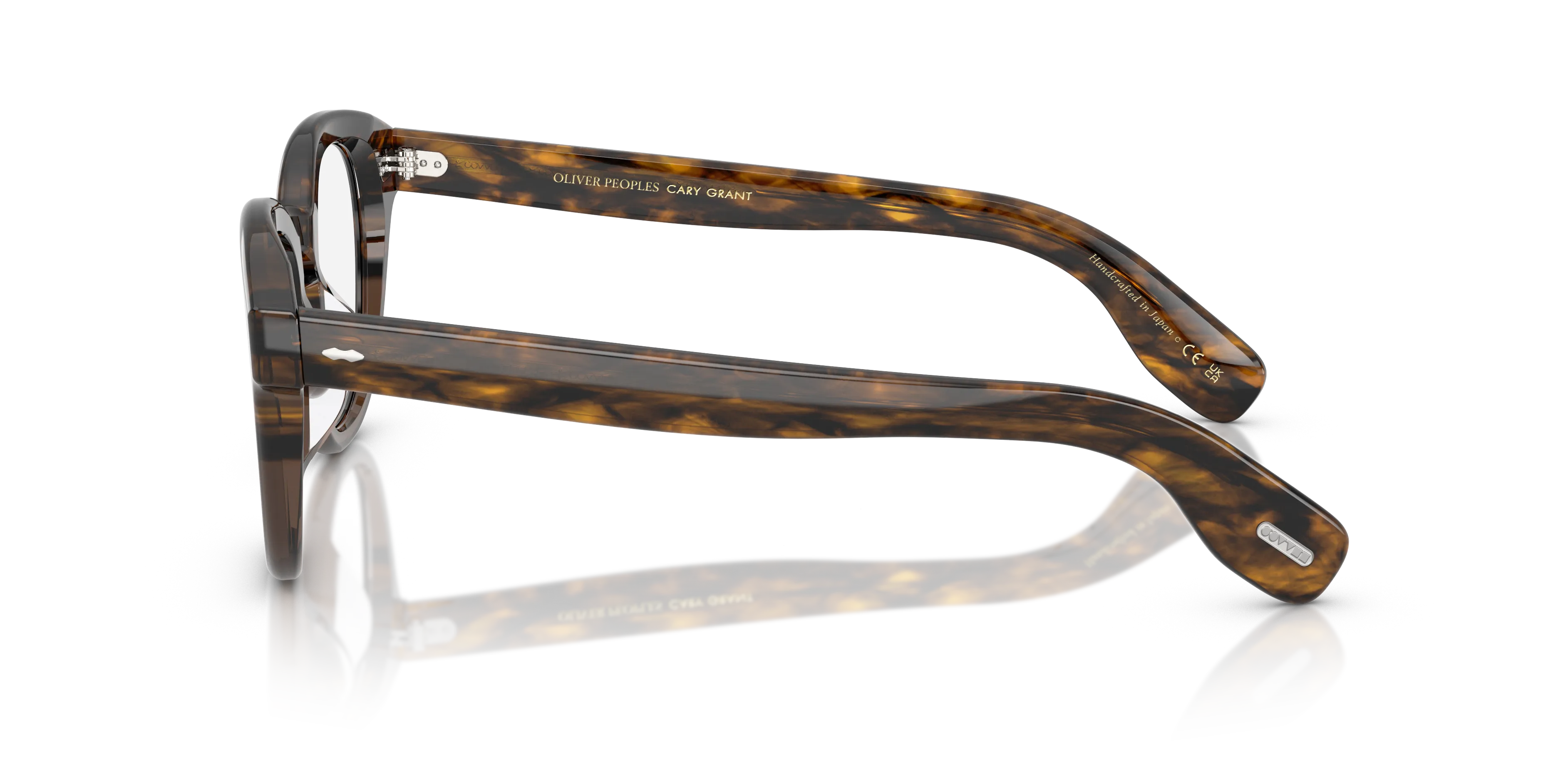 Oliver Peoples OV5413U CARY GRANT 1732 Montature da vista Acetato Rosso Trasparente Rotonda Normale - immagine 4