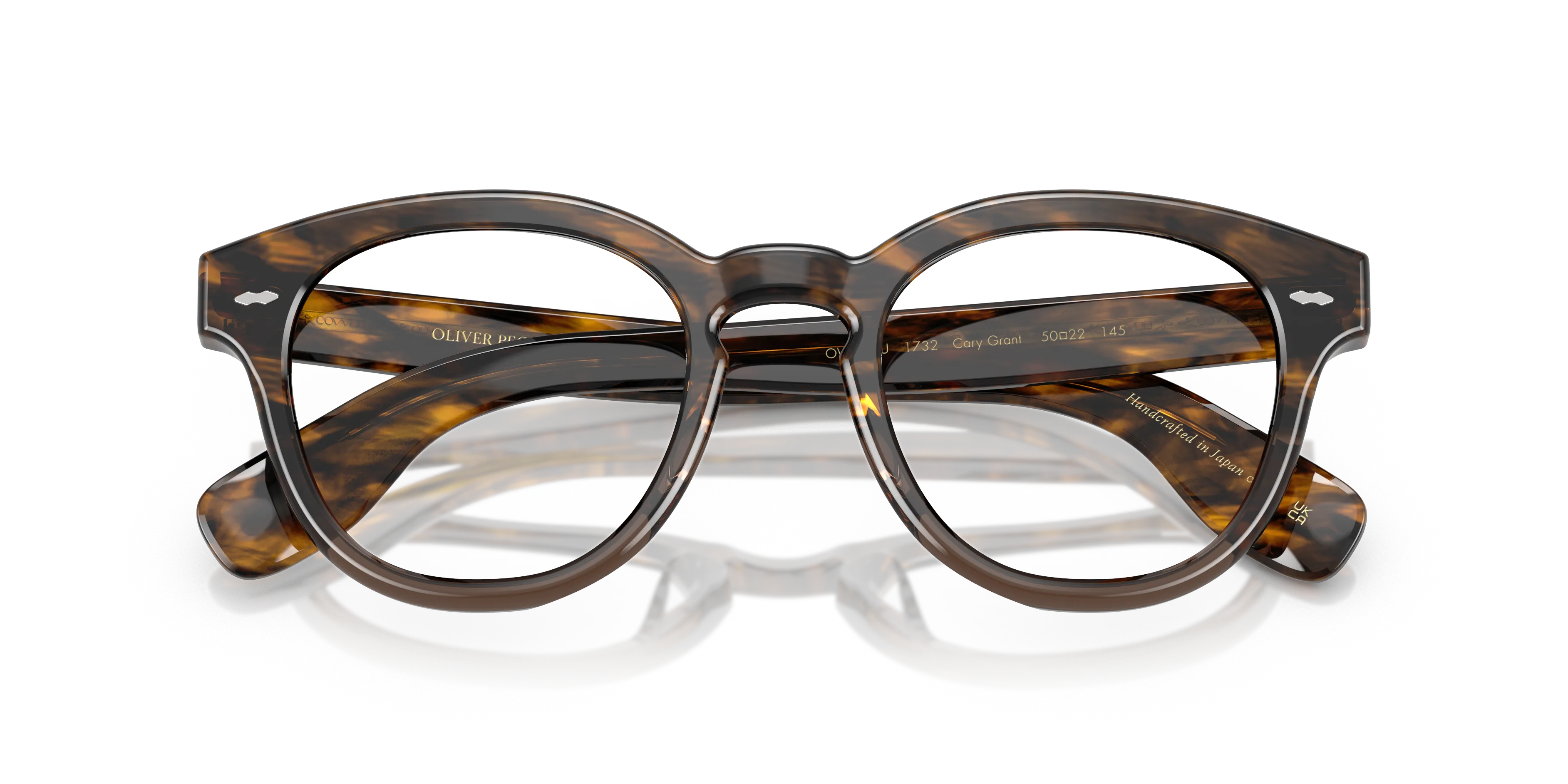 Oliver Peoples OV5413U CARY GRANT 1732 Montature da vista Acetato Rosso Trasparente Rotonda Normale - immagine 2