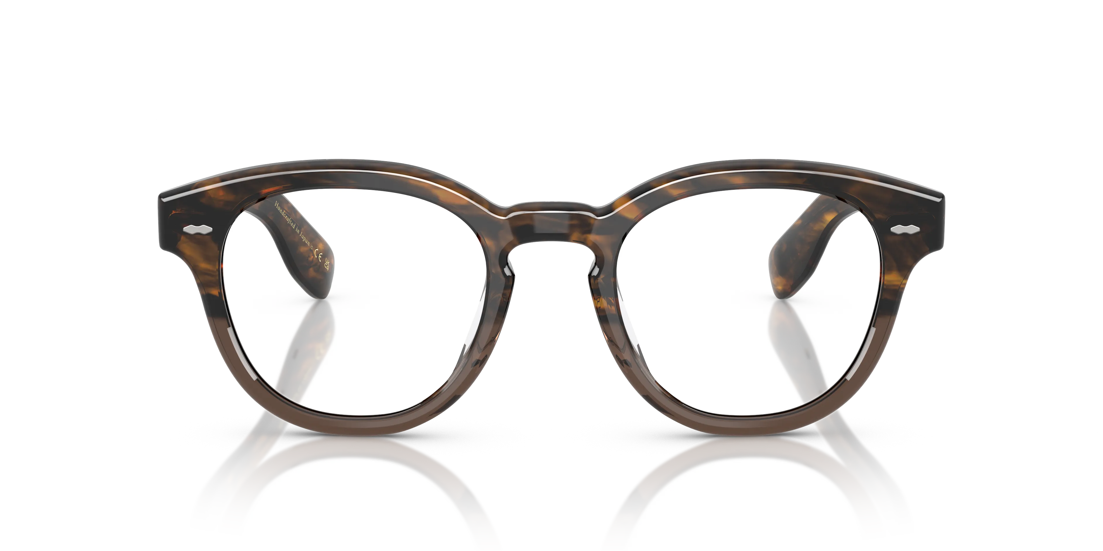 Oliver Peoples OV5413U CARY GRANT 1732 Montature da vista Acetato Rosso Trasparente Rotonda Normale - immagine 3