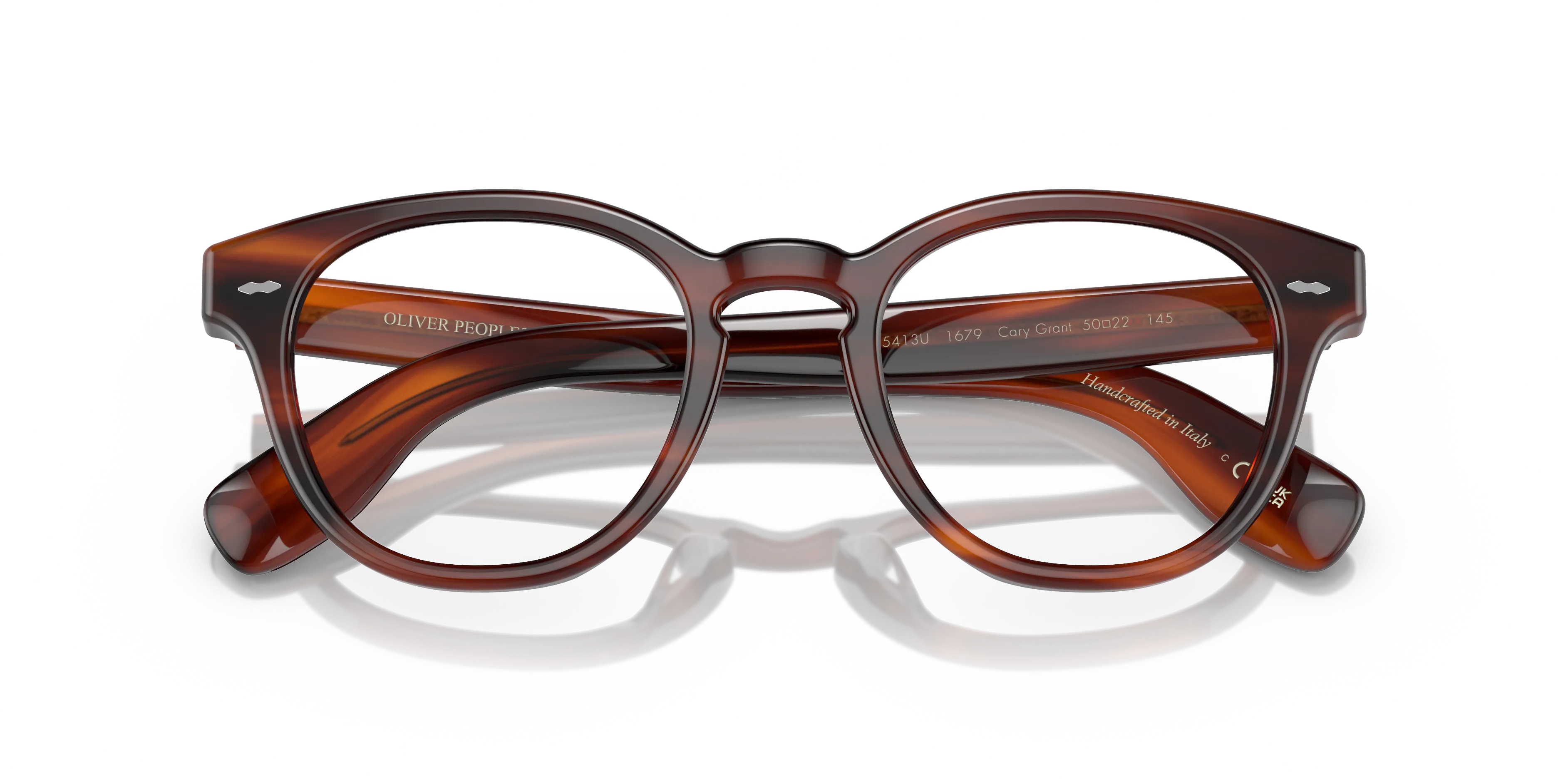 Oliver Peoples OV5413U CARY GRANT 1679 Montature da vista Acetato Tartaruga Trasparente Rotonda Normale - immagine 2