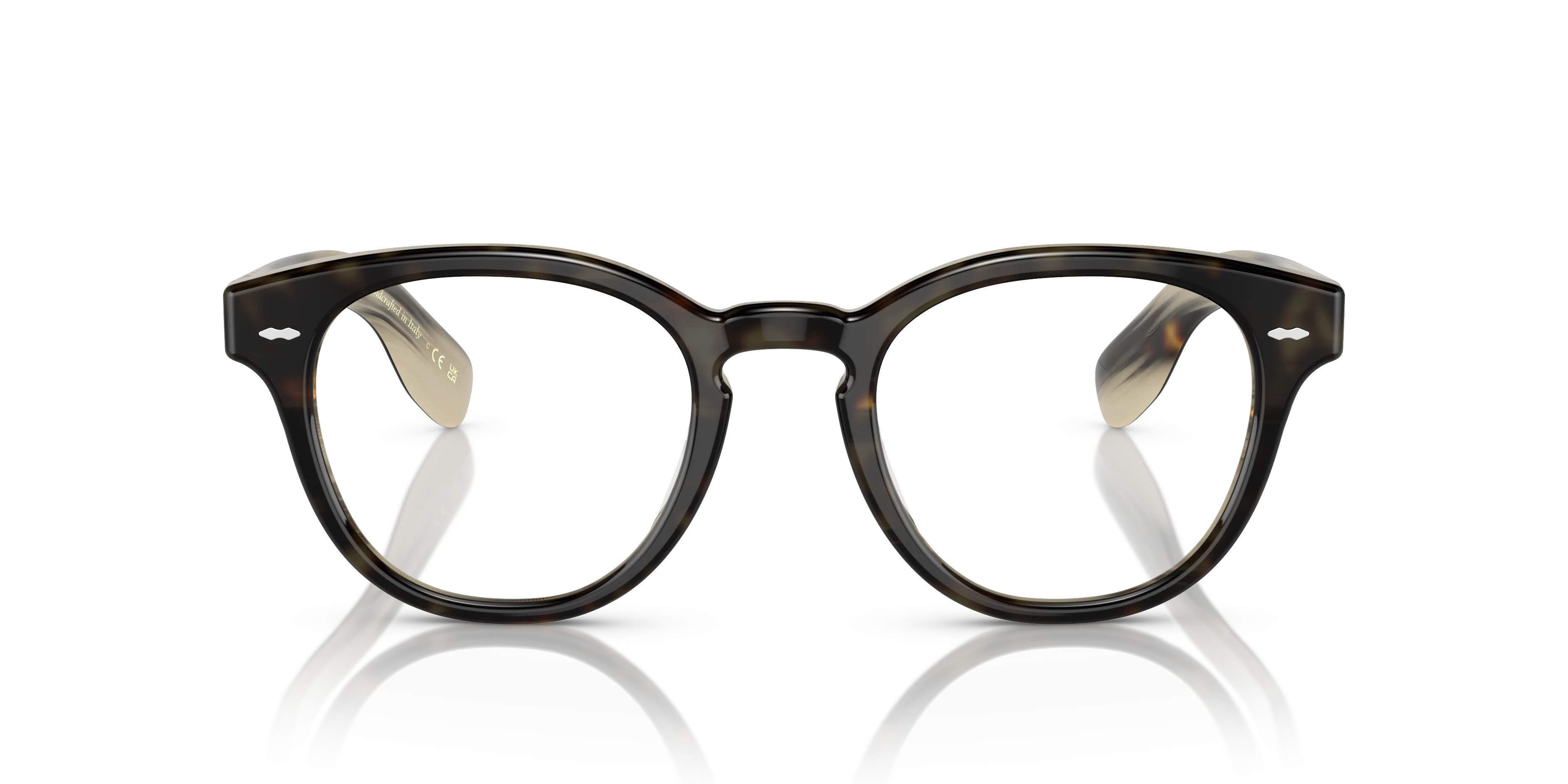 Oliver Peoples OV5413U CARY GRANT 1666 Montature da vista Acetato Tartaruga Trasparente Rotonda Normale - immagine 3