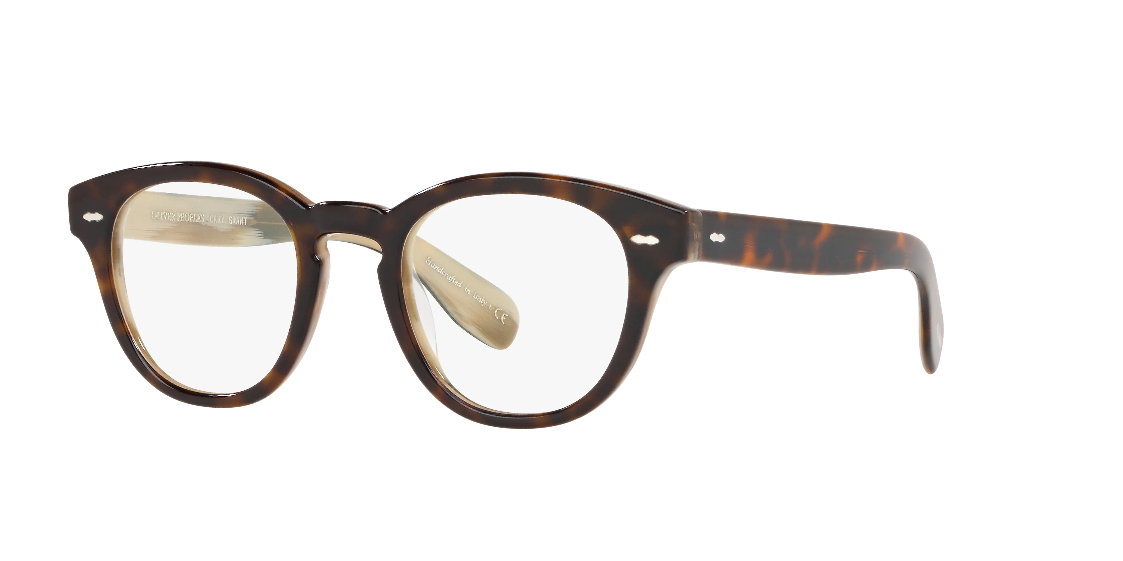 Oliver Peoples OV5413U CARY GRANT 1666 Montature da vista Acetato Tartaruga Trasparente Rotonda Normale - immagine 1