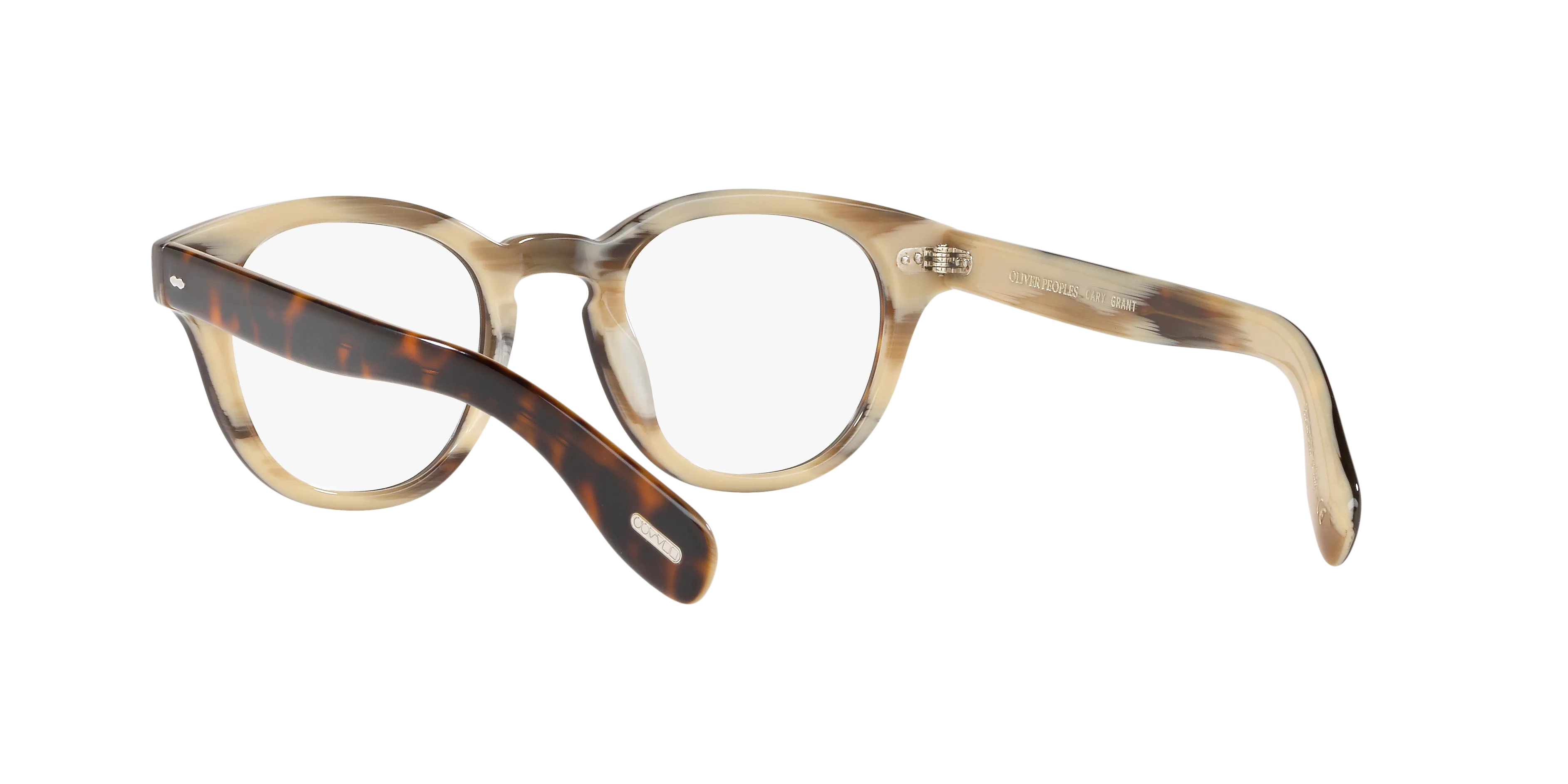 Oliver Peoples OV5413U CARY GRANT 1666 Montature da vista Acetato Tartaruga Trasparente Rotonda Normale - immagine 4