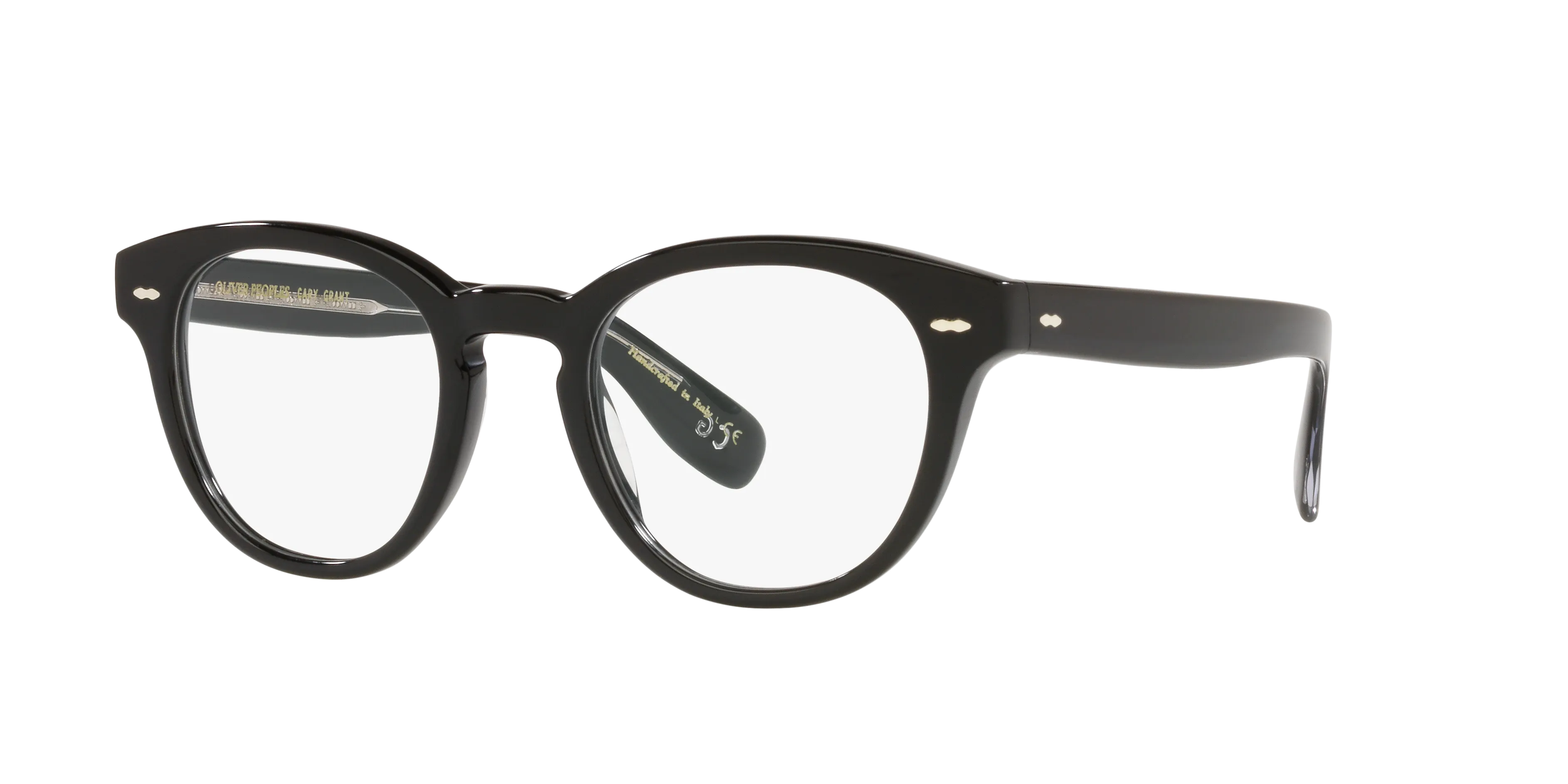 Oliver Peoples OV5413U CARY GRANT 1492 Montature da vista Acetato Nero Trasparente Rotonda Normale - immagine 1