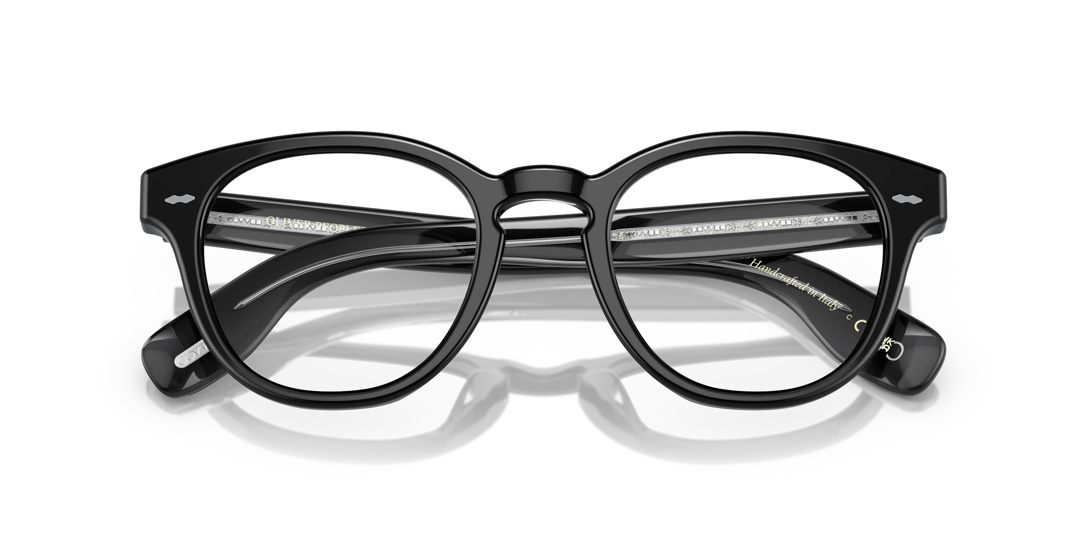 Oliver Peoples OV5413U CARY GRANT 1492 Montature da vista Acetato Nero Trasparente Rotonda Normale - immagine 2