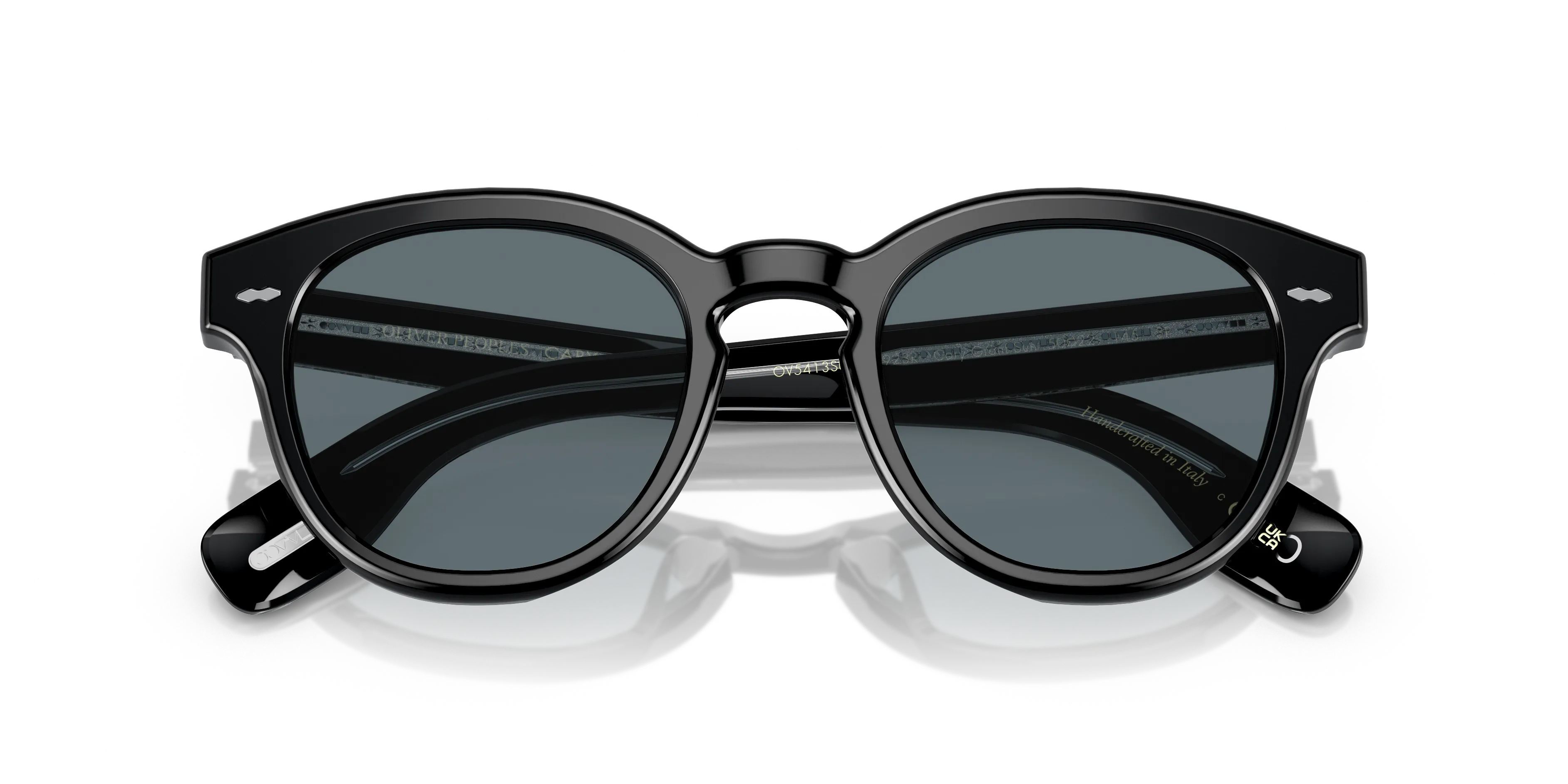 Oliver Peoples OV5413SU CARY GRANT SUN 14923R Occhiali da sole Acetato Nero Blu Pantos Polarizzata - immagine 2