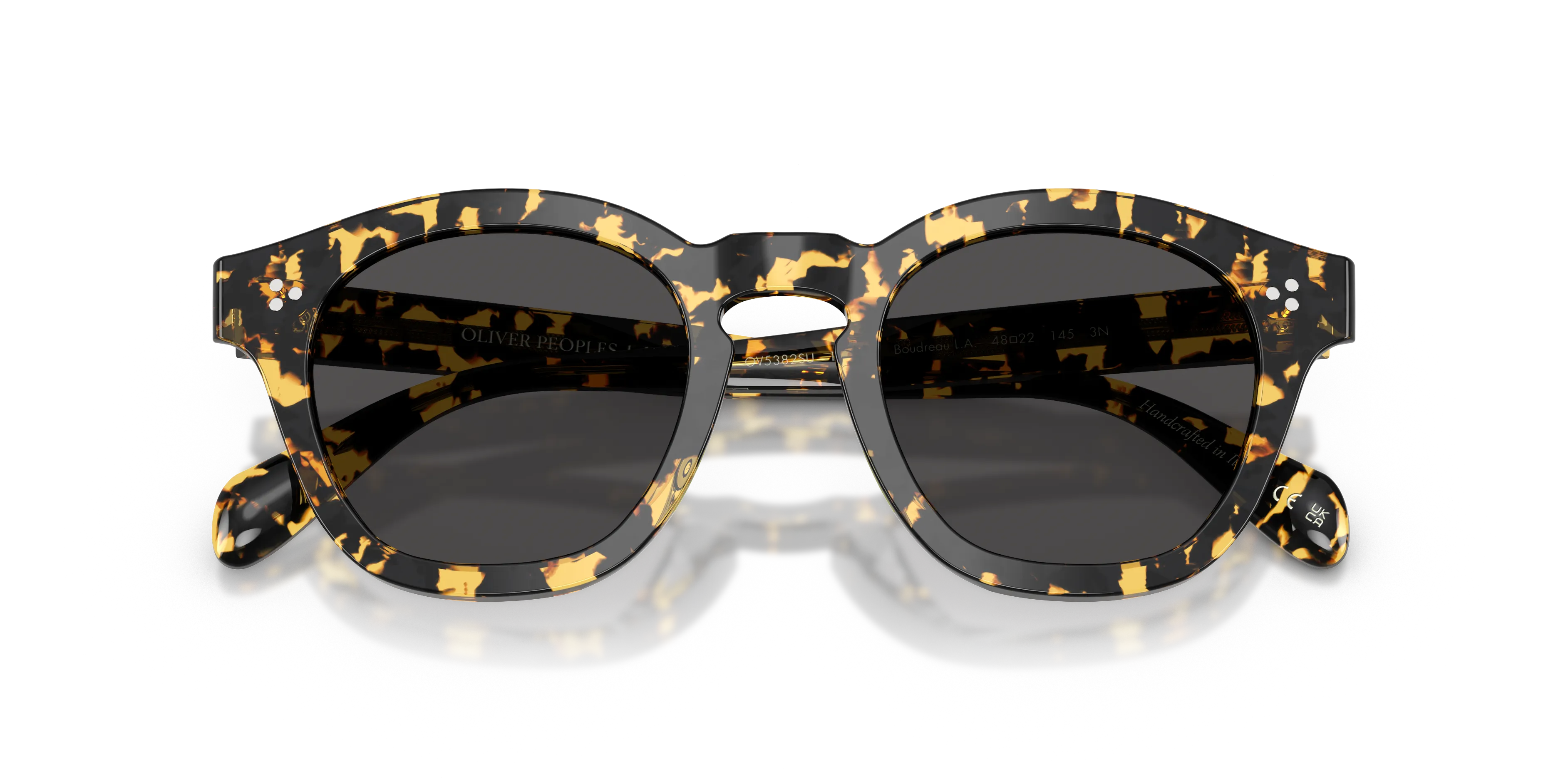 Oliver Peoples OV5382SU BOUDREAU L.A 177887 Occhiali da sole Acetato Tartaruga Grigio Squadrata Normale - immagine 2